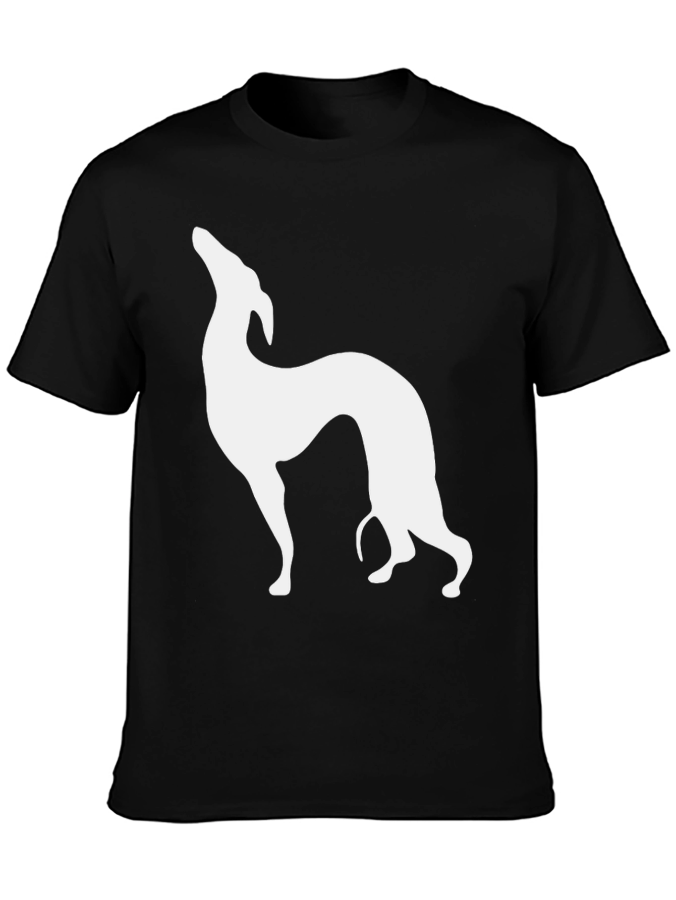 Greyhound Silhouette Black T-Shirt