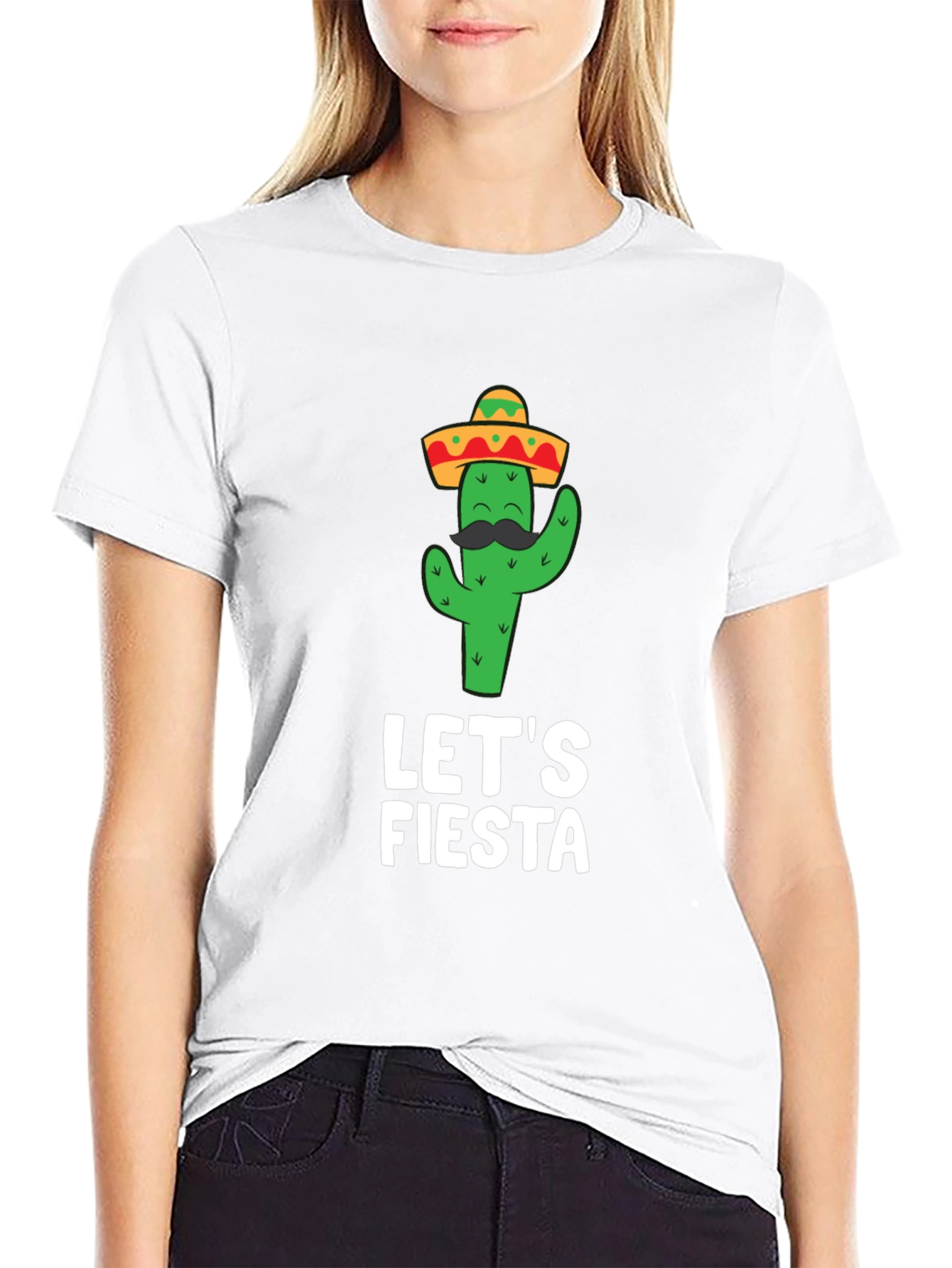 Lets Fiesta Cactus T-Shirt - Mens Short Sleeve