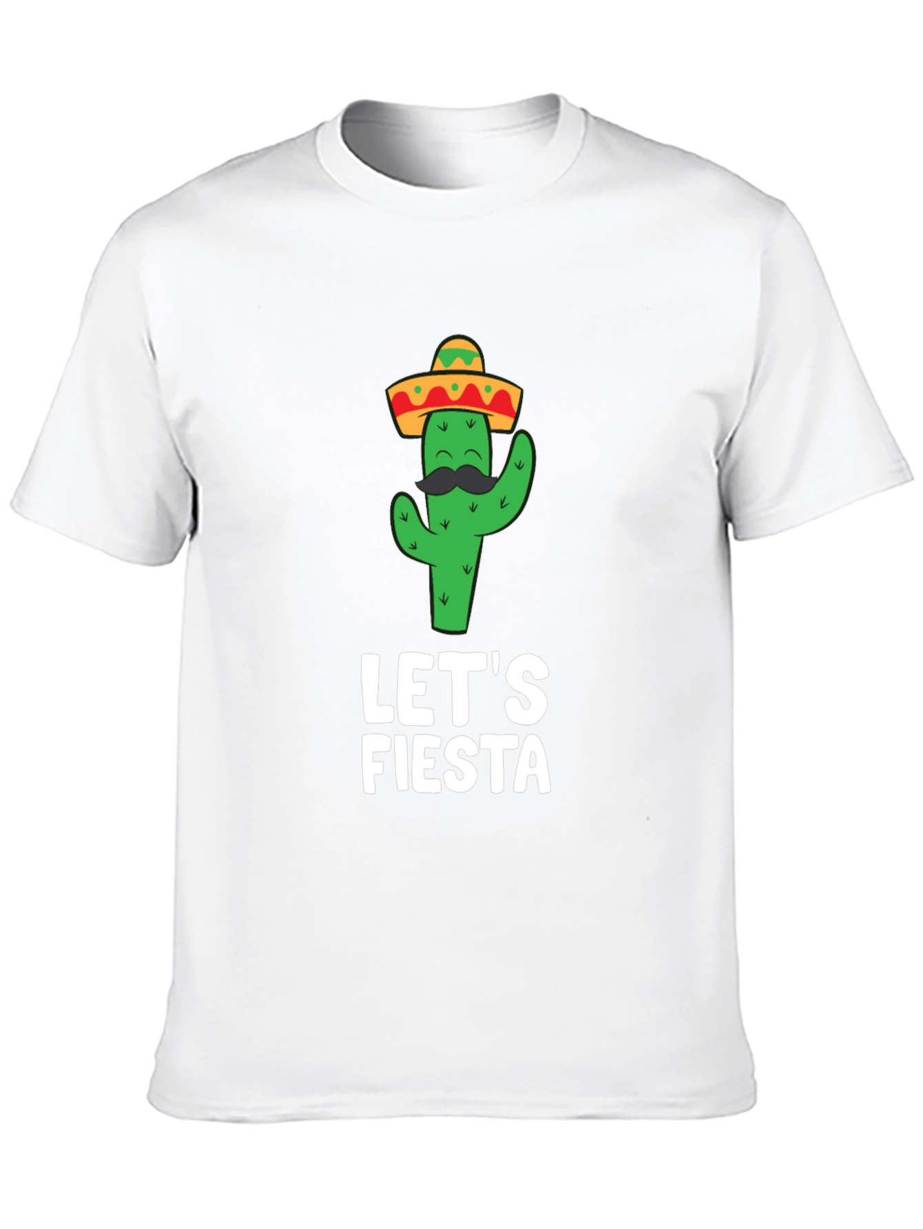 Lets Fiesta Cactus T-Shirt - Mens Short Sleeve