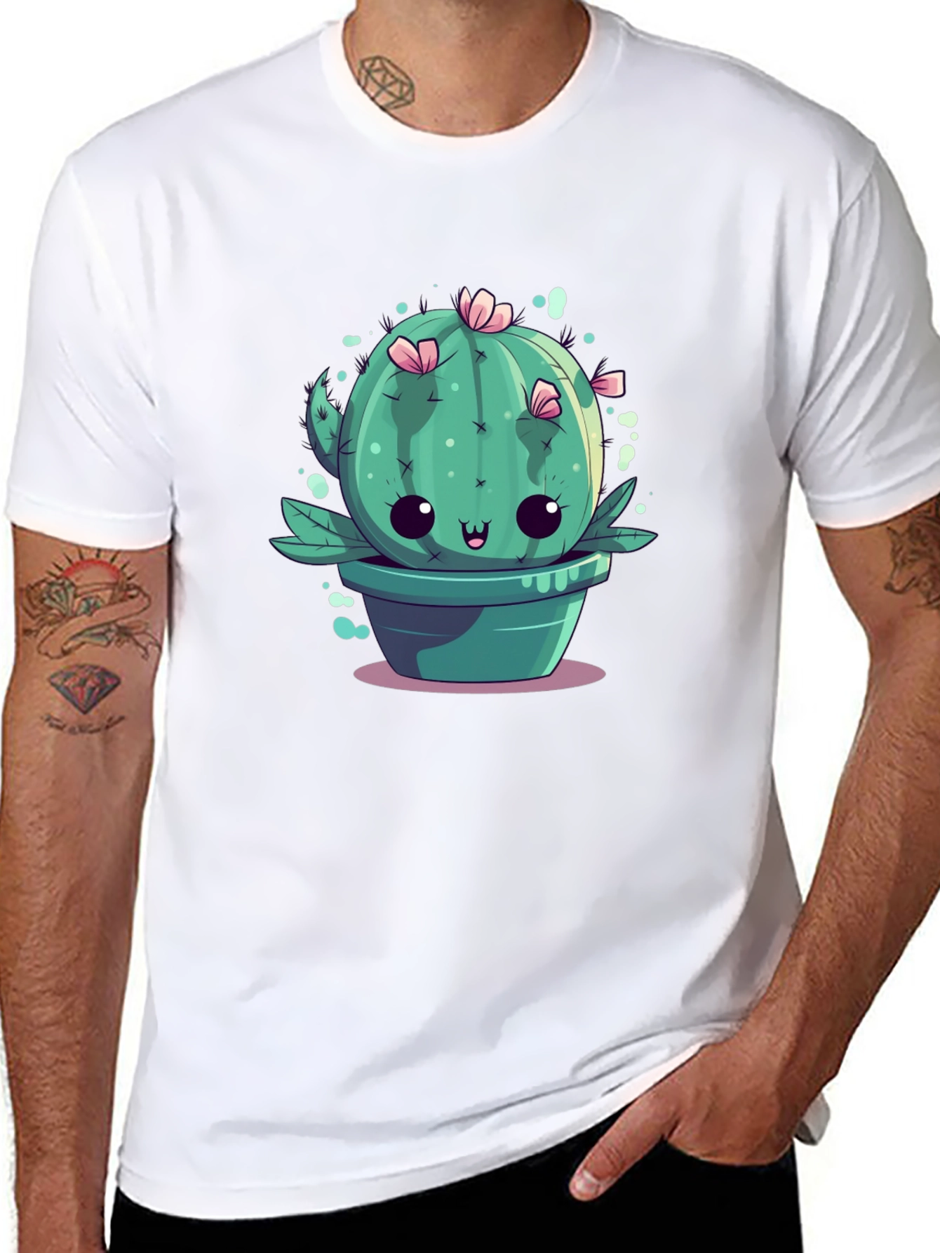 Kawaii Cactus Tee - Cute Plant Graphic T-Shirt