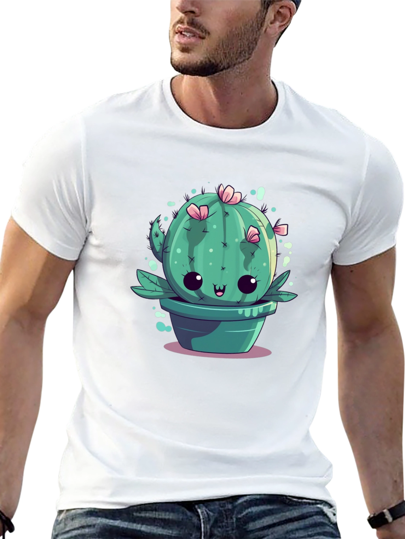 Kawaii Cactus Tee - Cute Plant Graphic T-Shirt