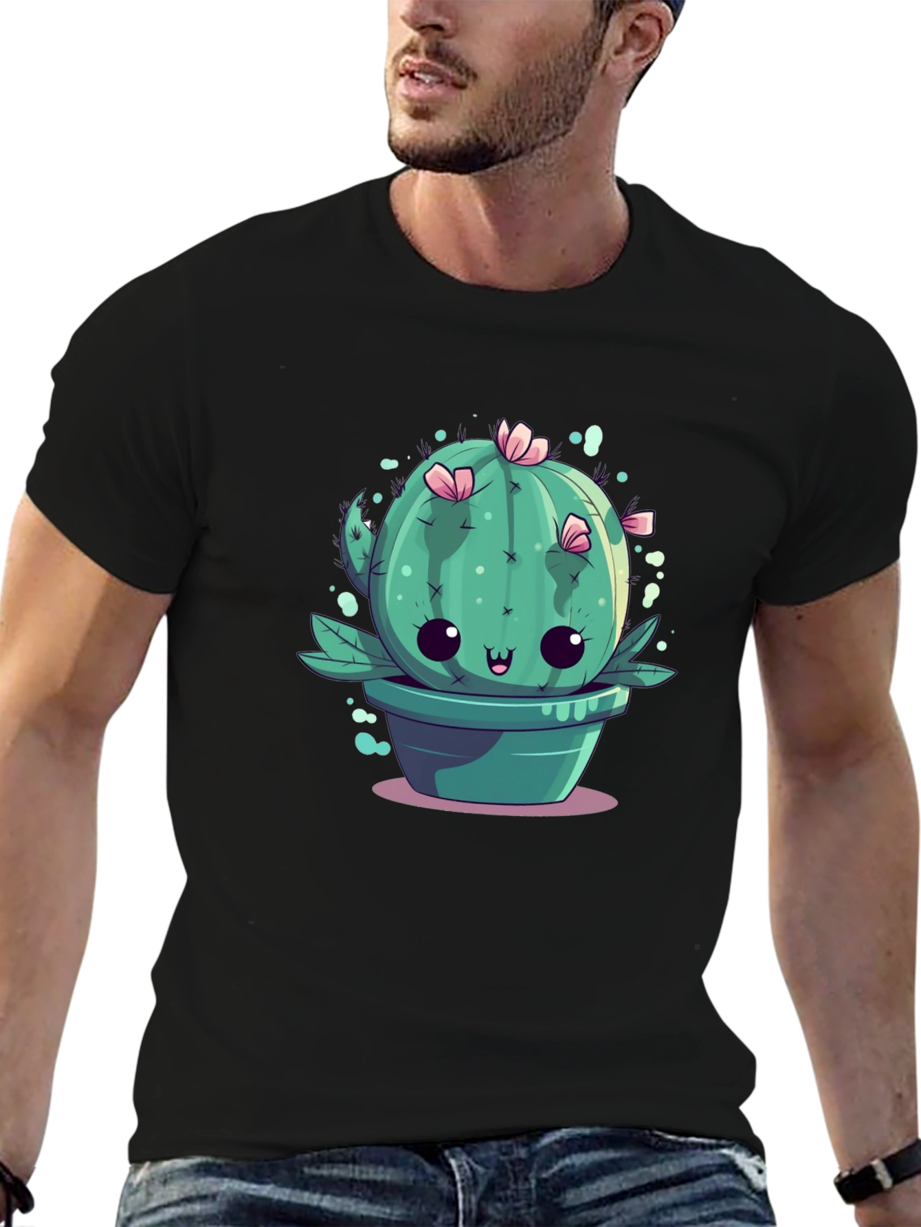 Kawaii Cactus Tee - Cute Plant Graphic T-Shirt