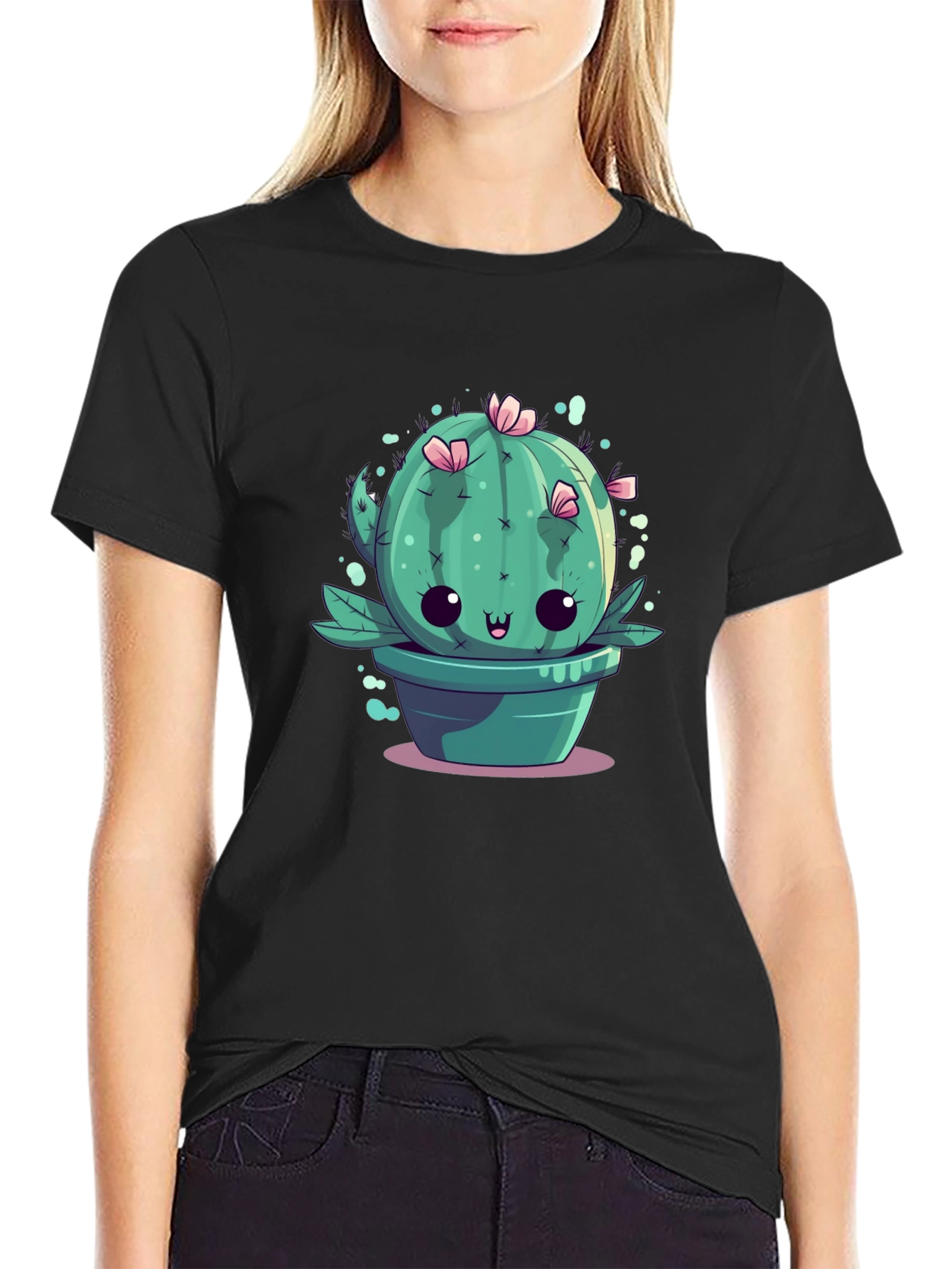 Kawaii Cactus Tee - Cute Plant Graphic T-Shirt
