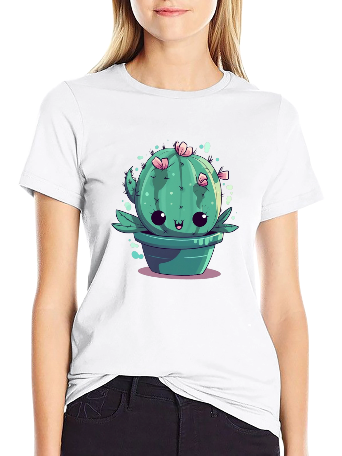 Kawaii Cactus Tee - Cute Plant Graphic T-Shirt