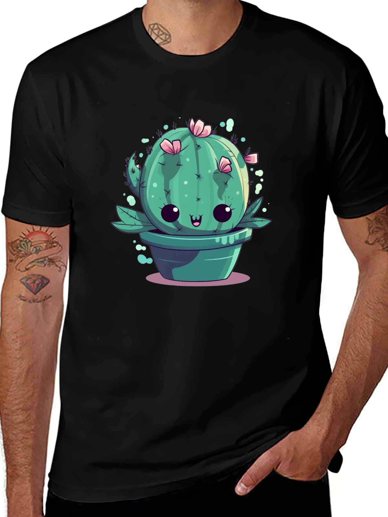 Kawaii Cactus Tee - Cute Plant Graphic T-Shirt