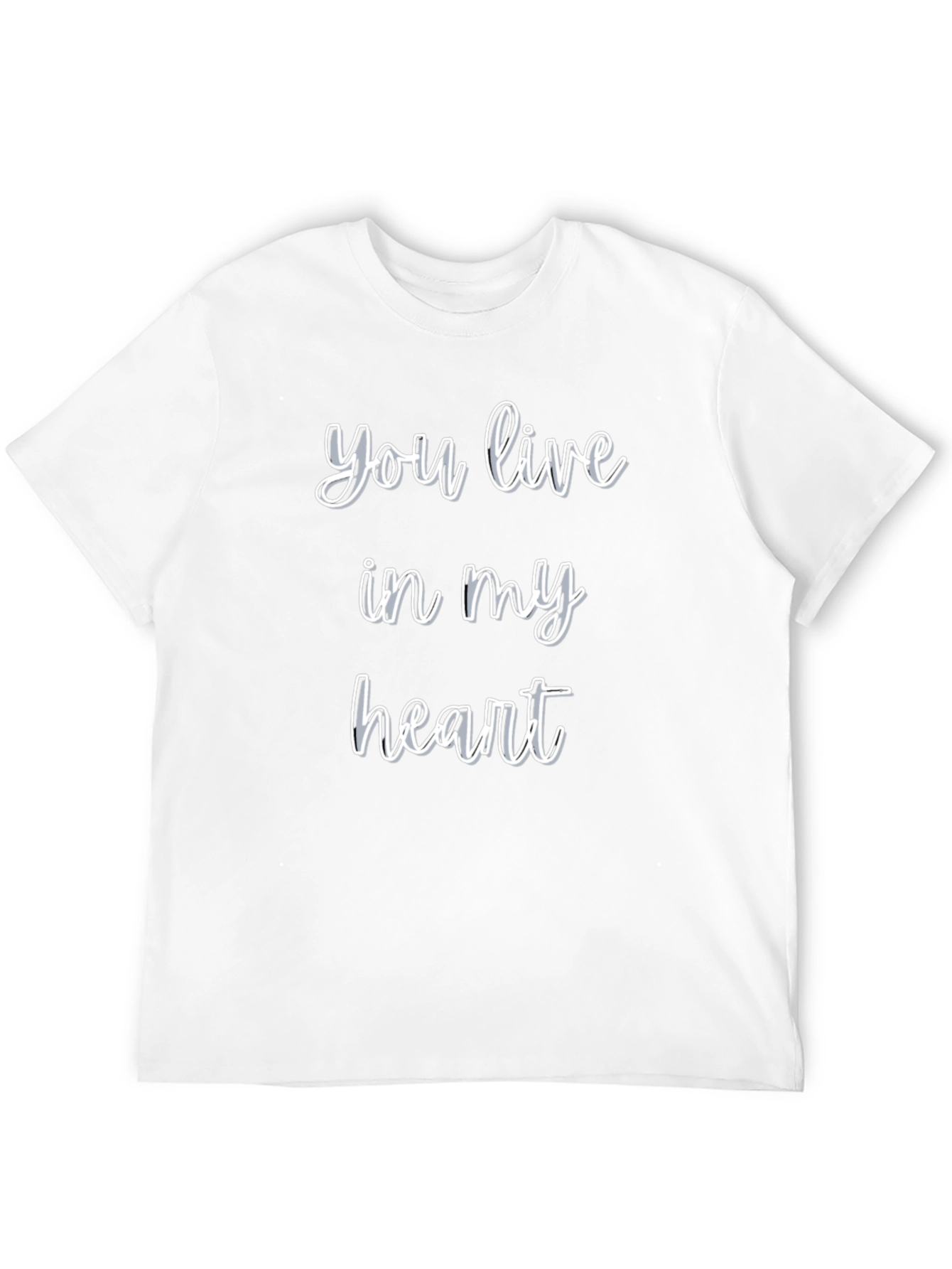 You Live In My Heart T-Shirt - Black