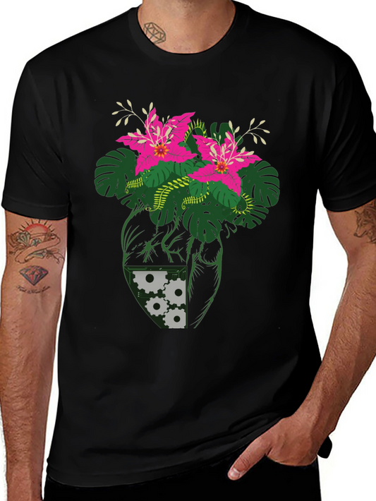 Botanical Heart Gear T-Shirt - Unique Graphic Tee