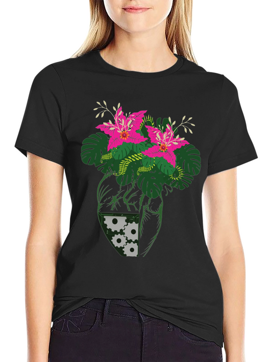 Botanical Heart Gear T-Shirt - Unique Graphic Tee