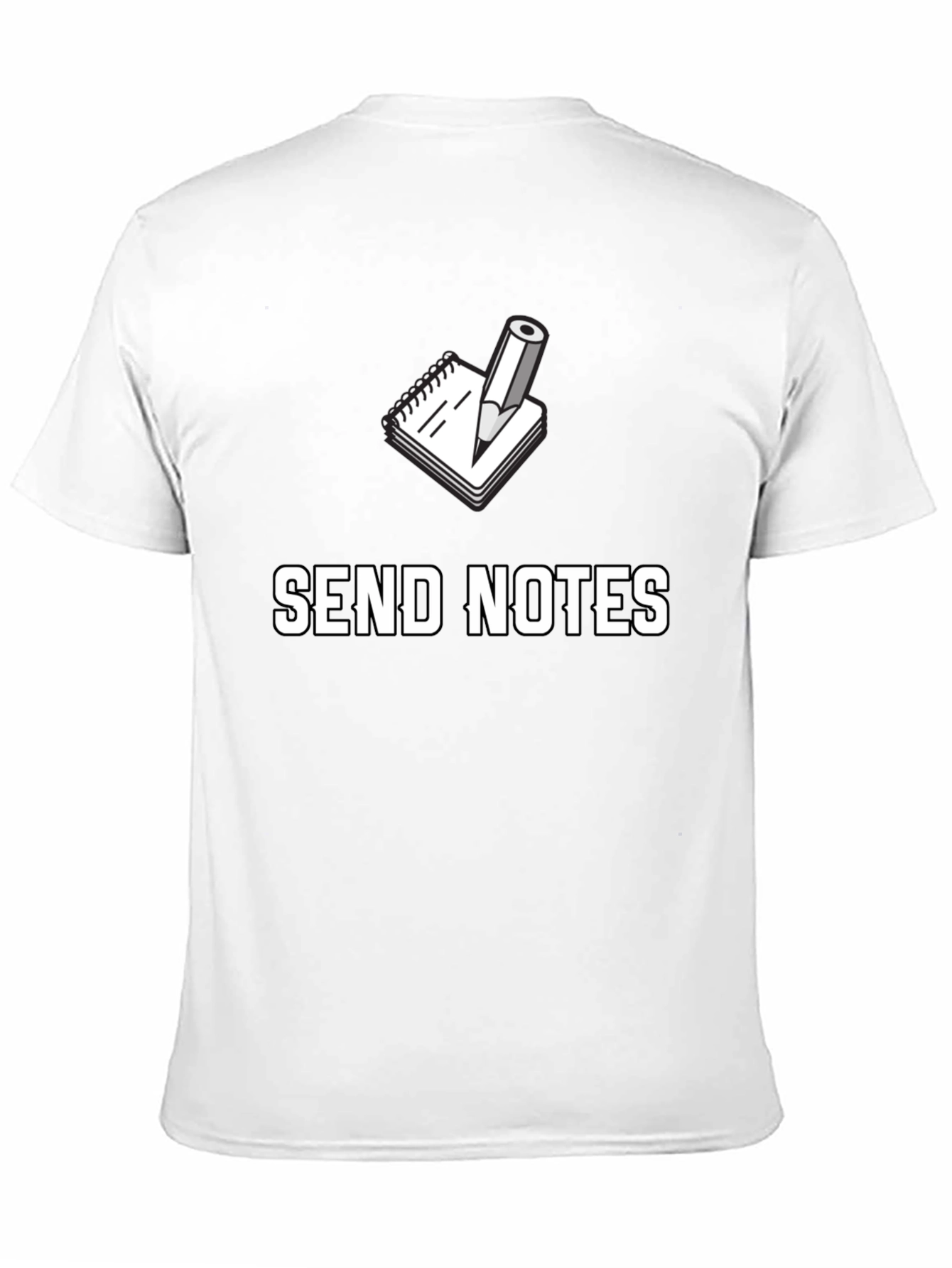 Send Notes Graphic Tee - Black