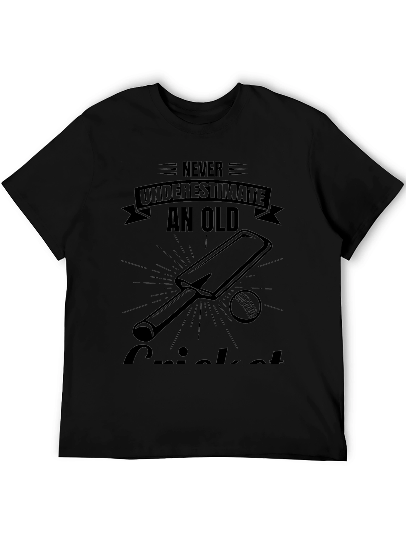 Old Cricket Player T-Shirt - Never Underestimate