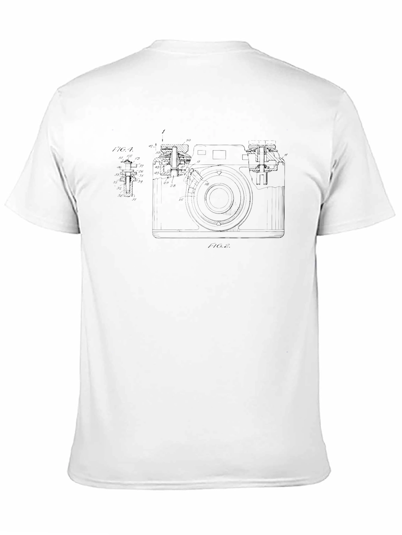Camera Blueprint Graphic Tee - Black