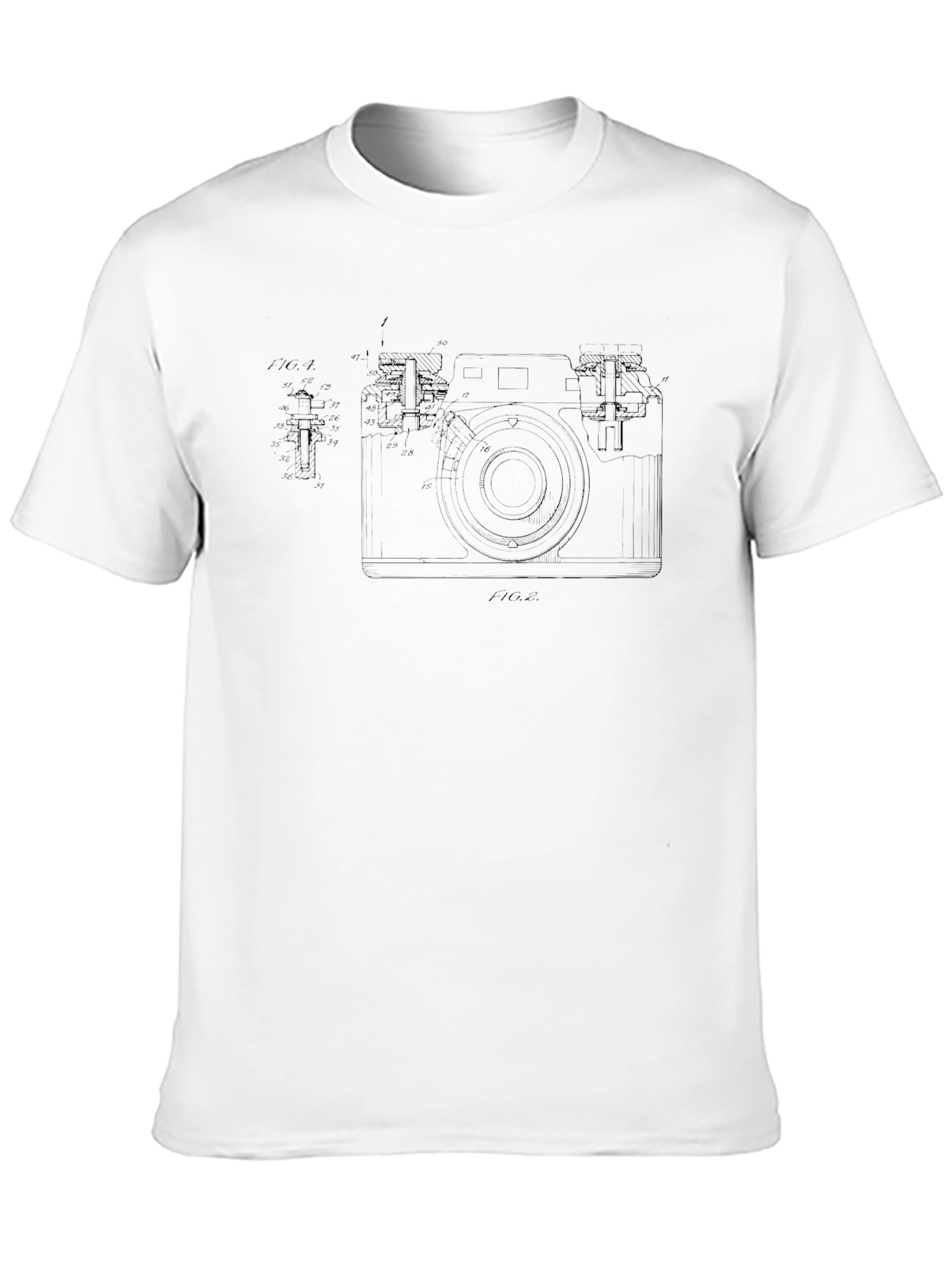 Camera Blueprint Graphic Tee - Black