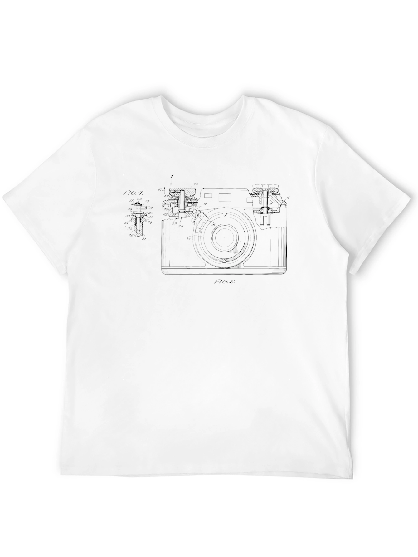 Camera Blueprint Graphic Tee - Black