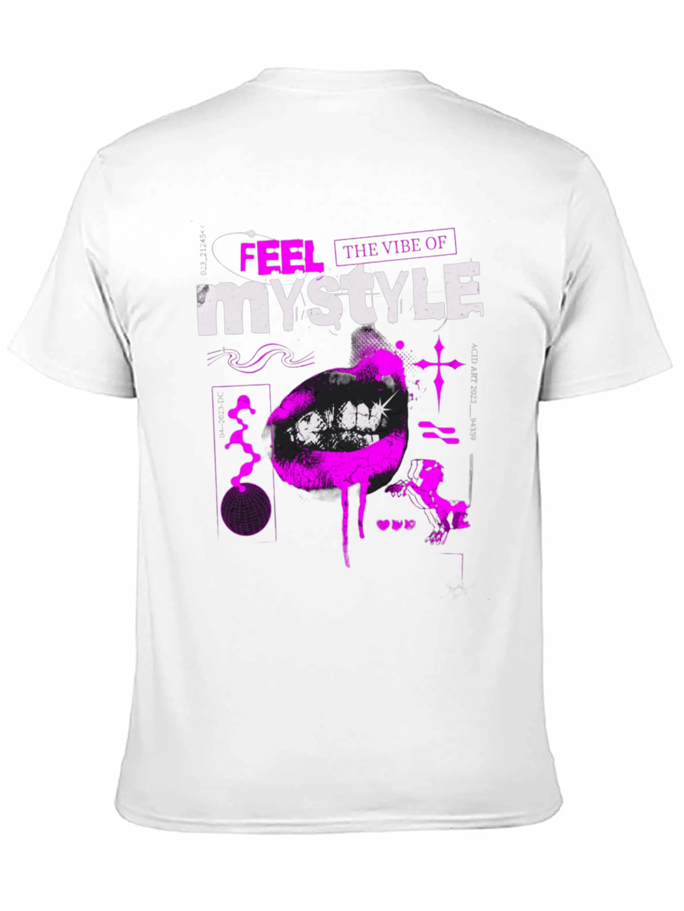 Trendy Black T-Shirt with Bold Graphic Print