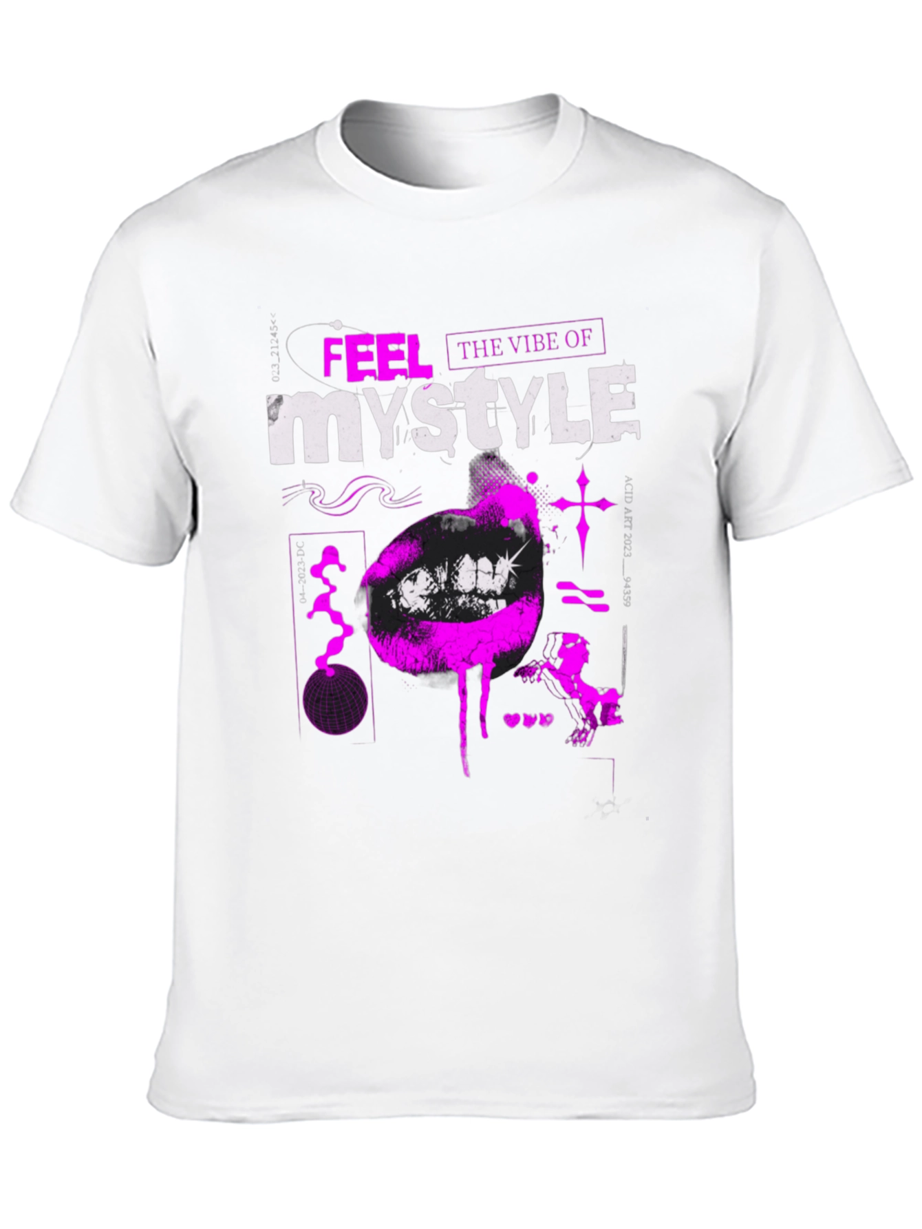 Trendy Black T-Shirt with Bold Graphic Print