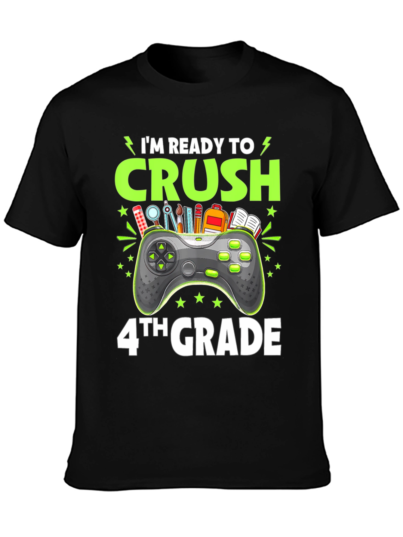 Im Ready to Crush 4th Grade Gamer T-Shirt