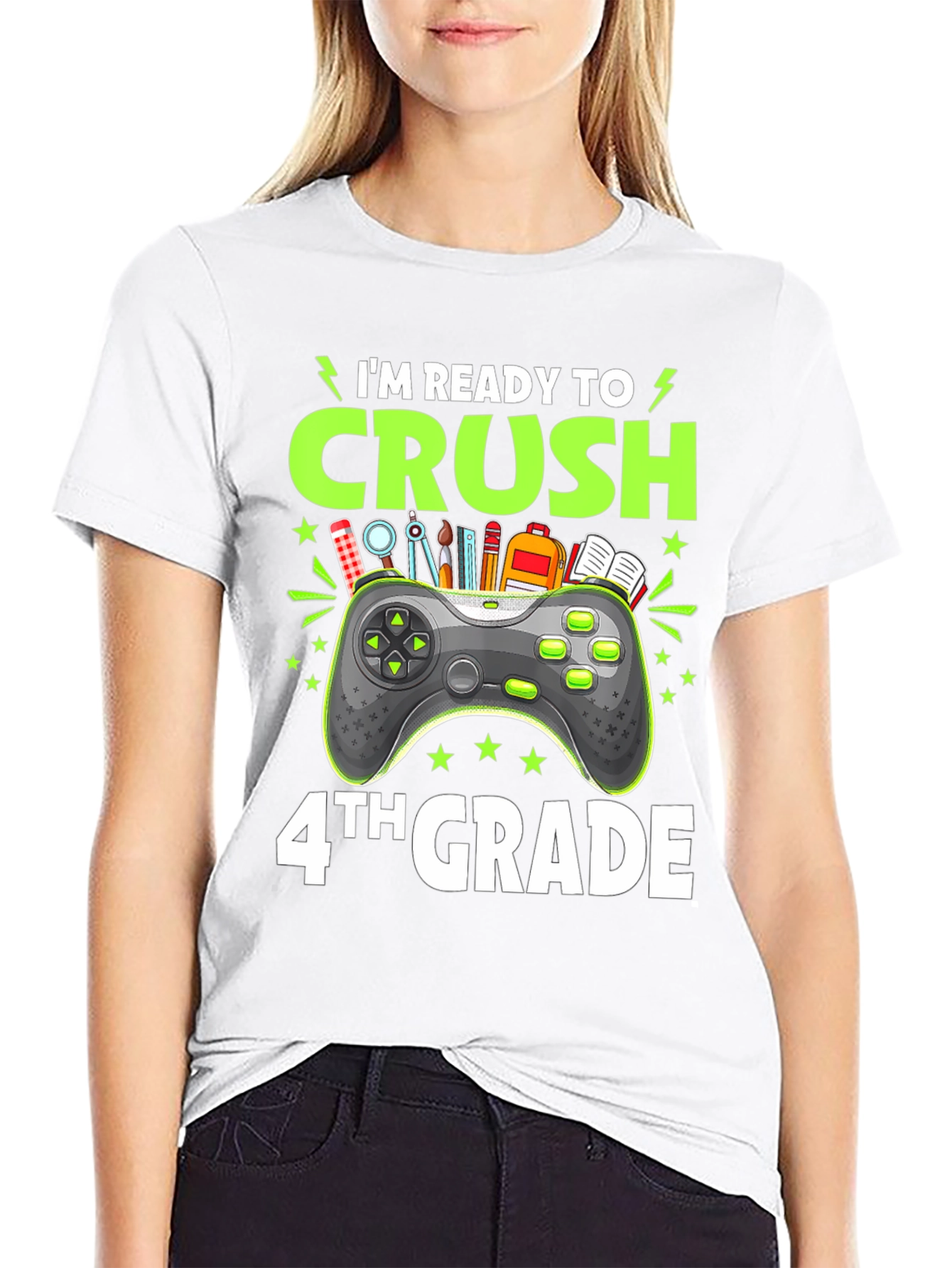 Im Ready to Crush 4th Grade Gamer T-Shirt