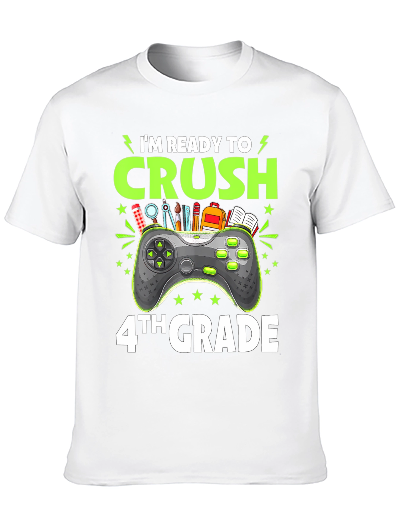 Im Ready to Crush 4th Grade Gamer T-Shirt
