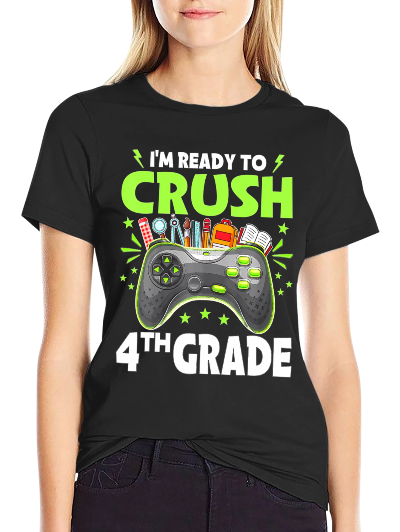 Im Ready to Crush 4th Grade Gamer T-Shirt