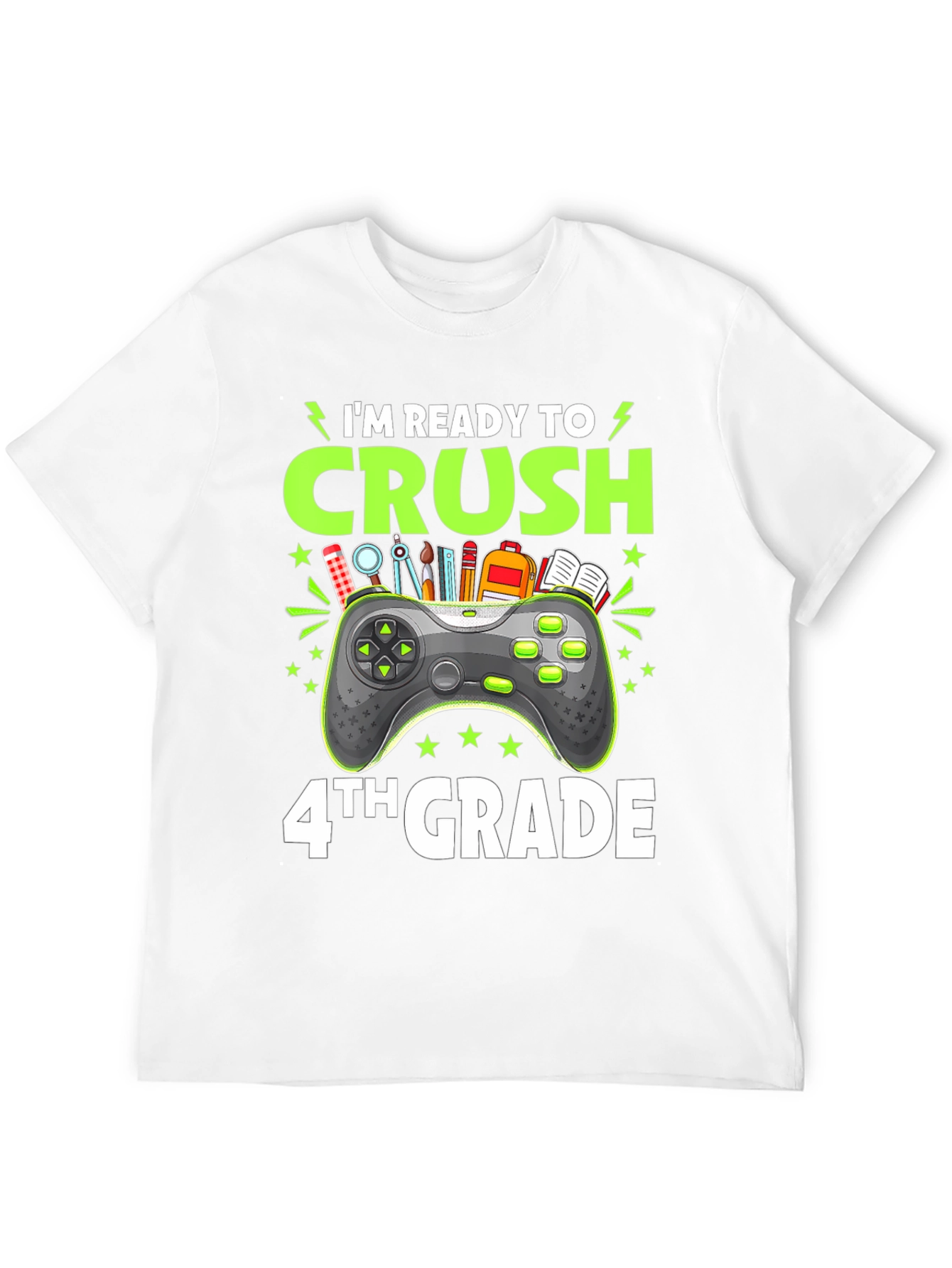 Im Ready to Crush 4th Grade Gamer T-Shirt