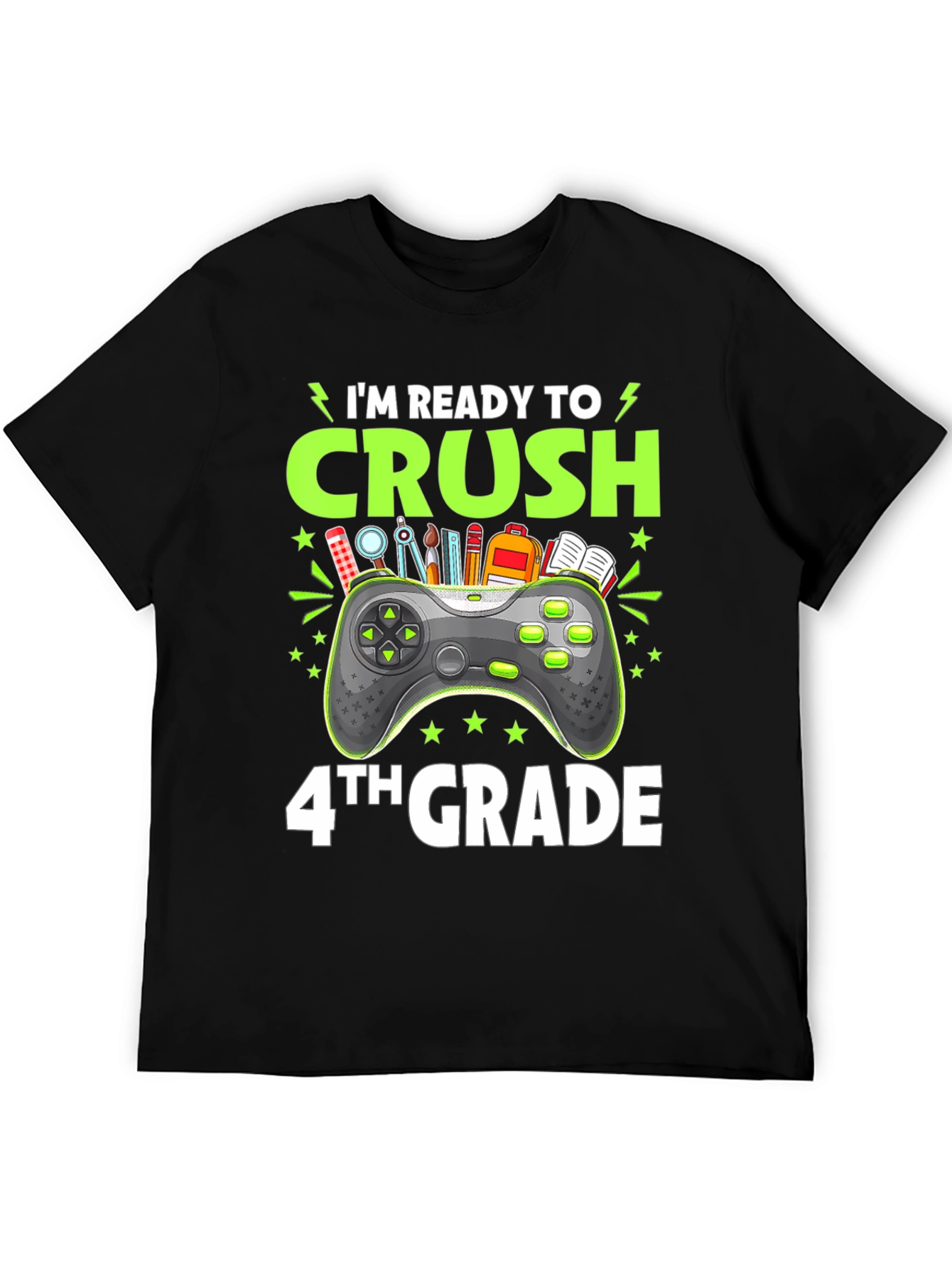 Im Ready to Crush 4th Grade Gamer T-Shirt