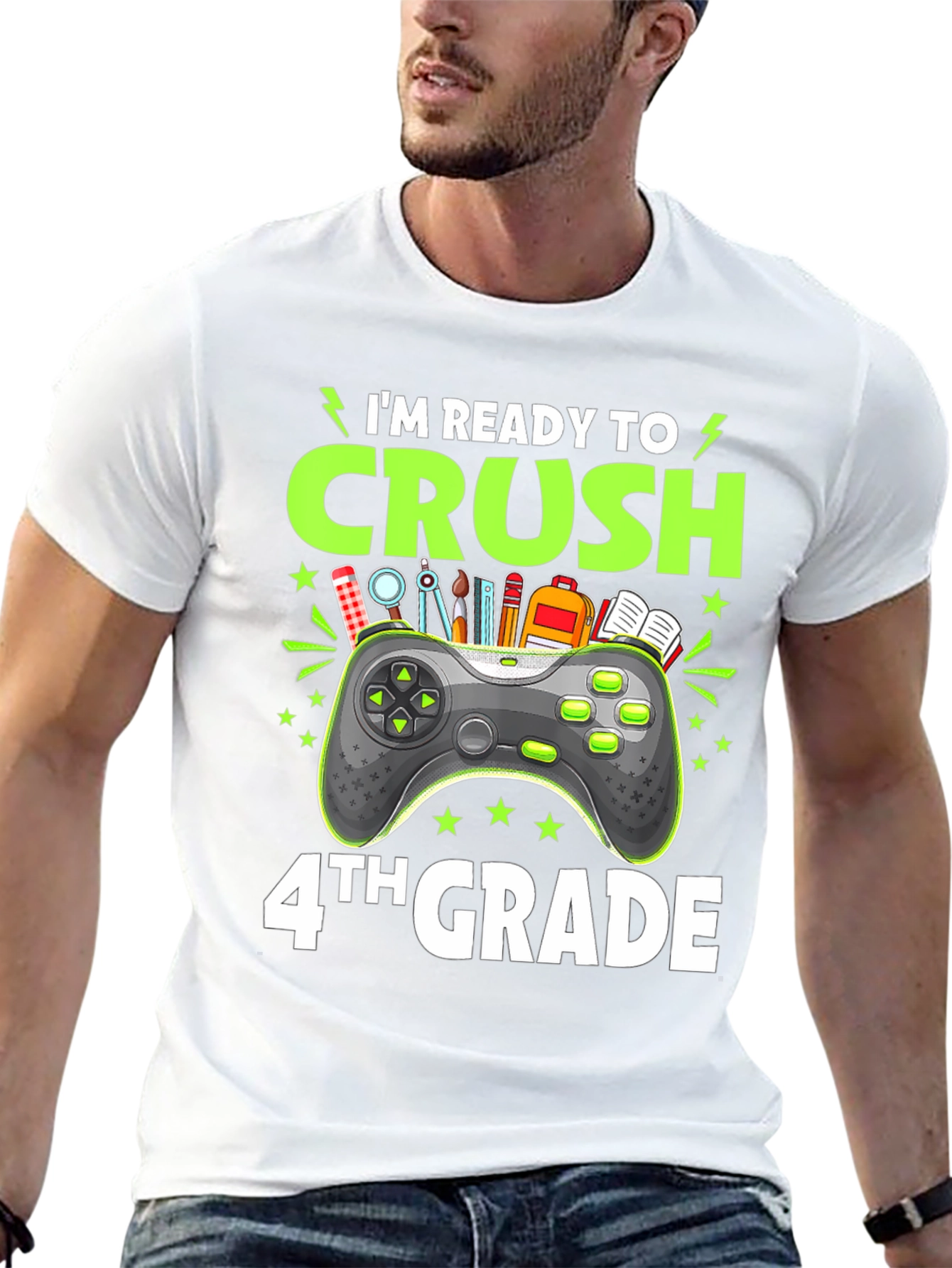 Im Ready to Crush 4th Grade Gamer T-Shirt