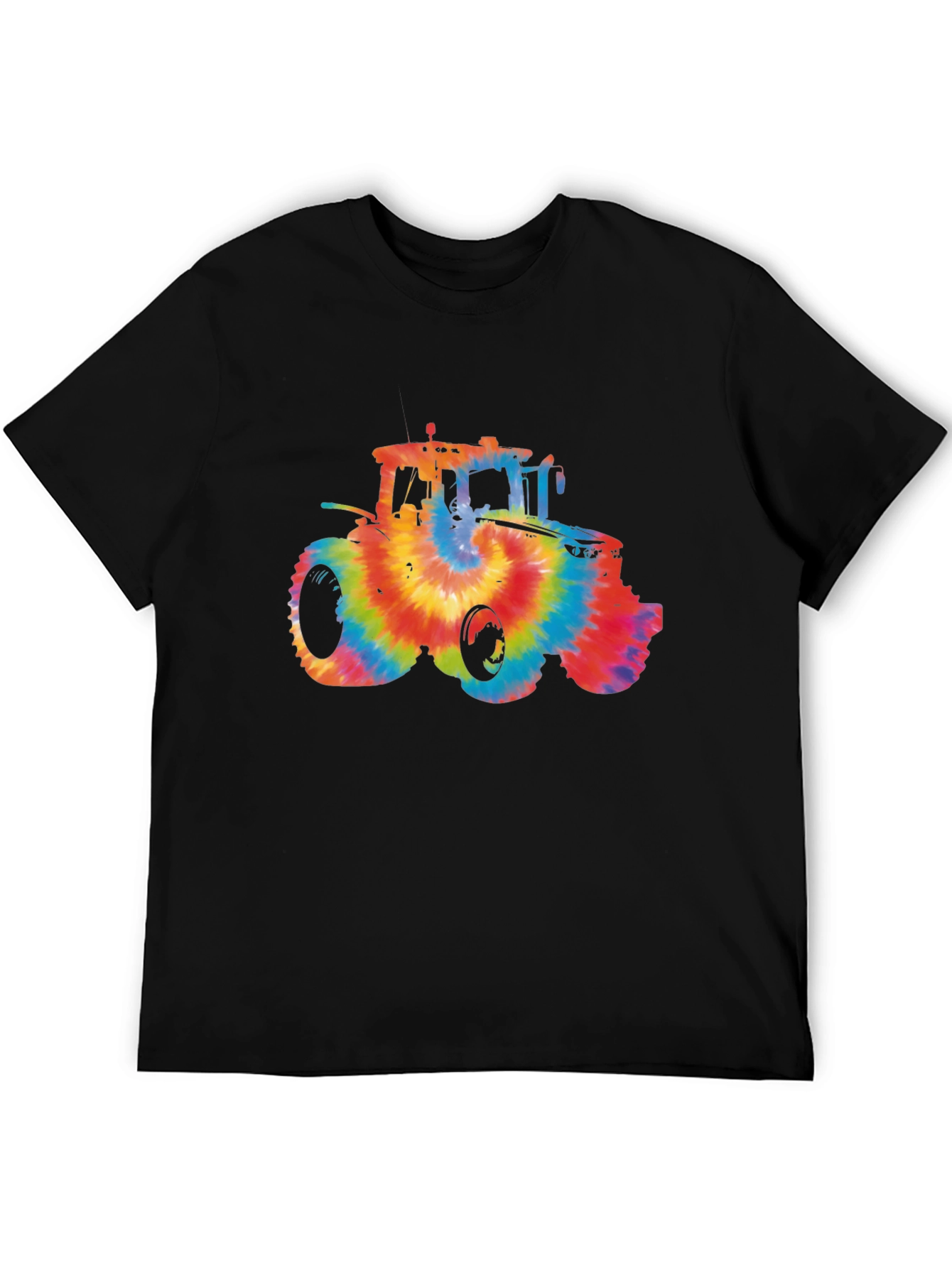 Tie Dye Tractor Graphic T-Shirt