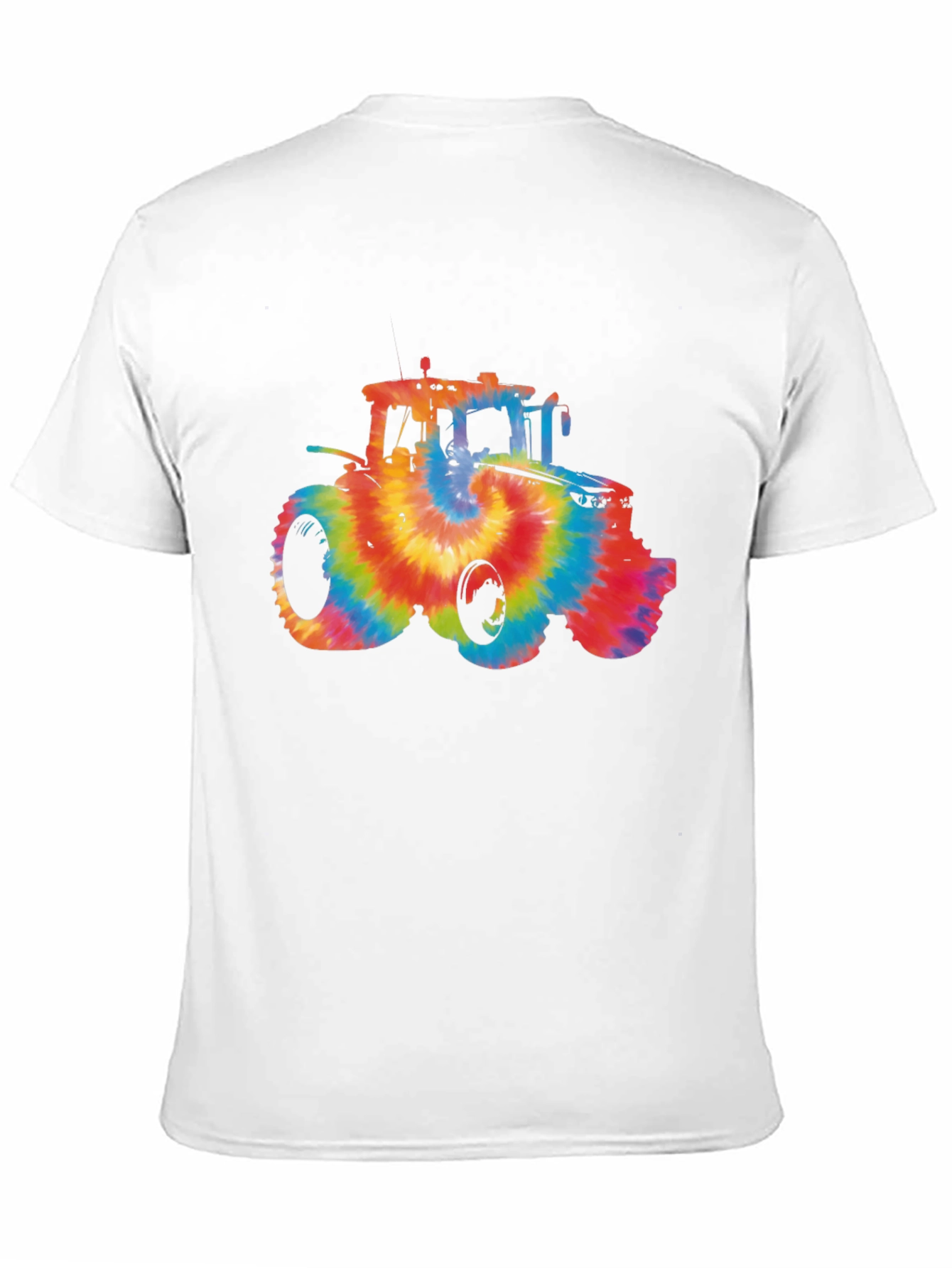 Tie Dye Tractor Graphic T-Shirt