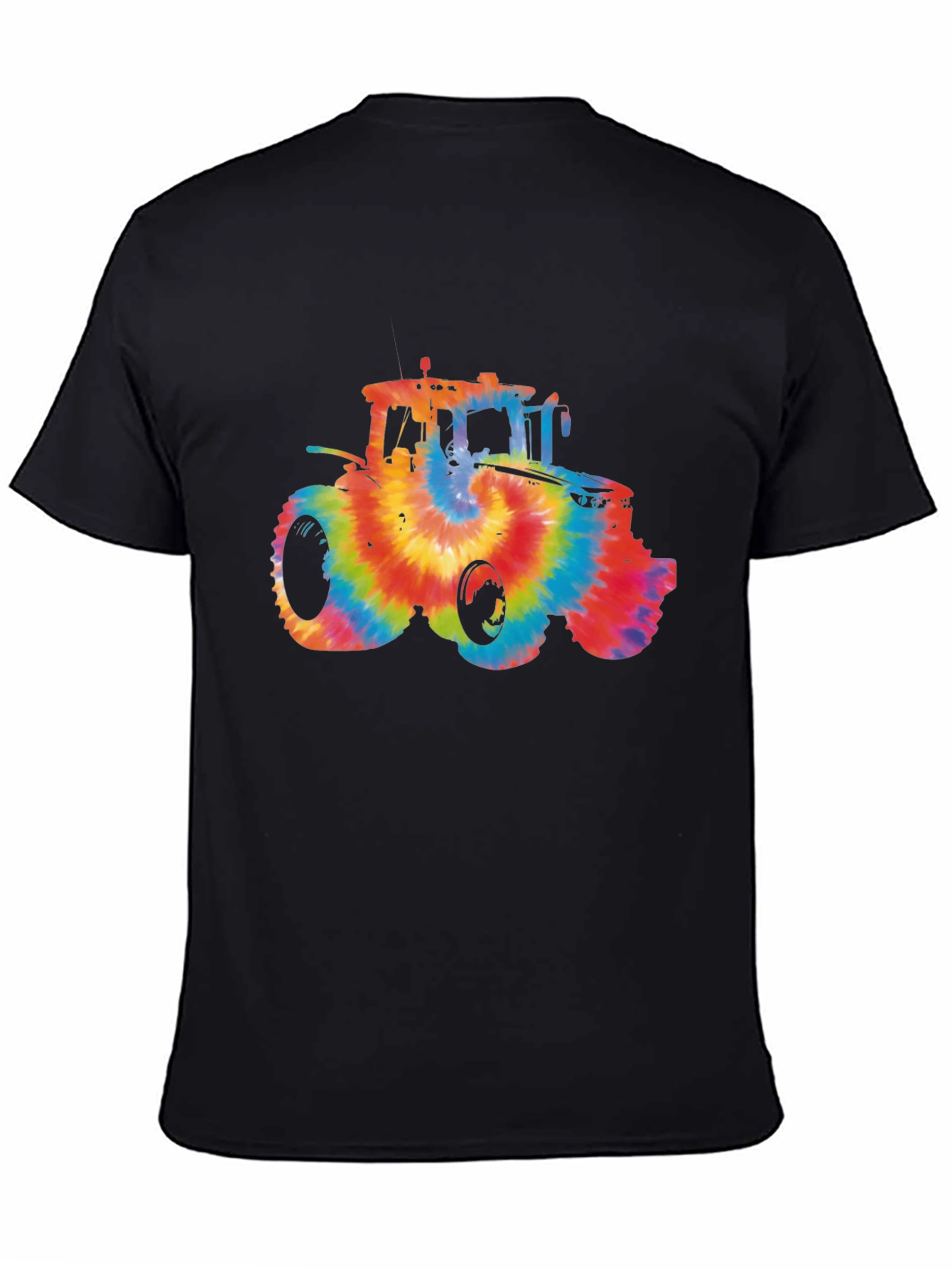 Tie Dye Tractor Graphic T-Shirt