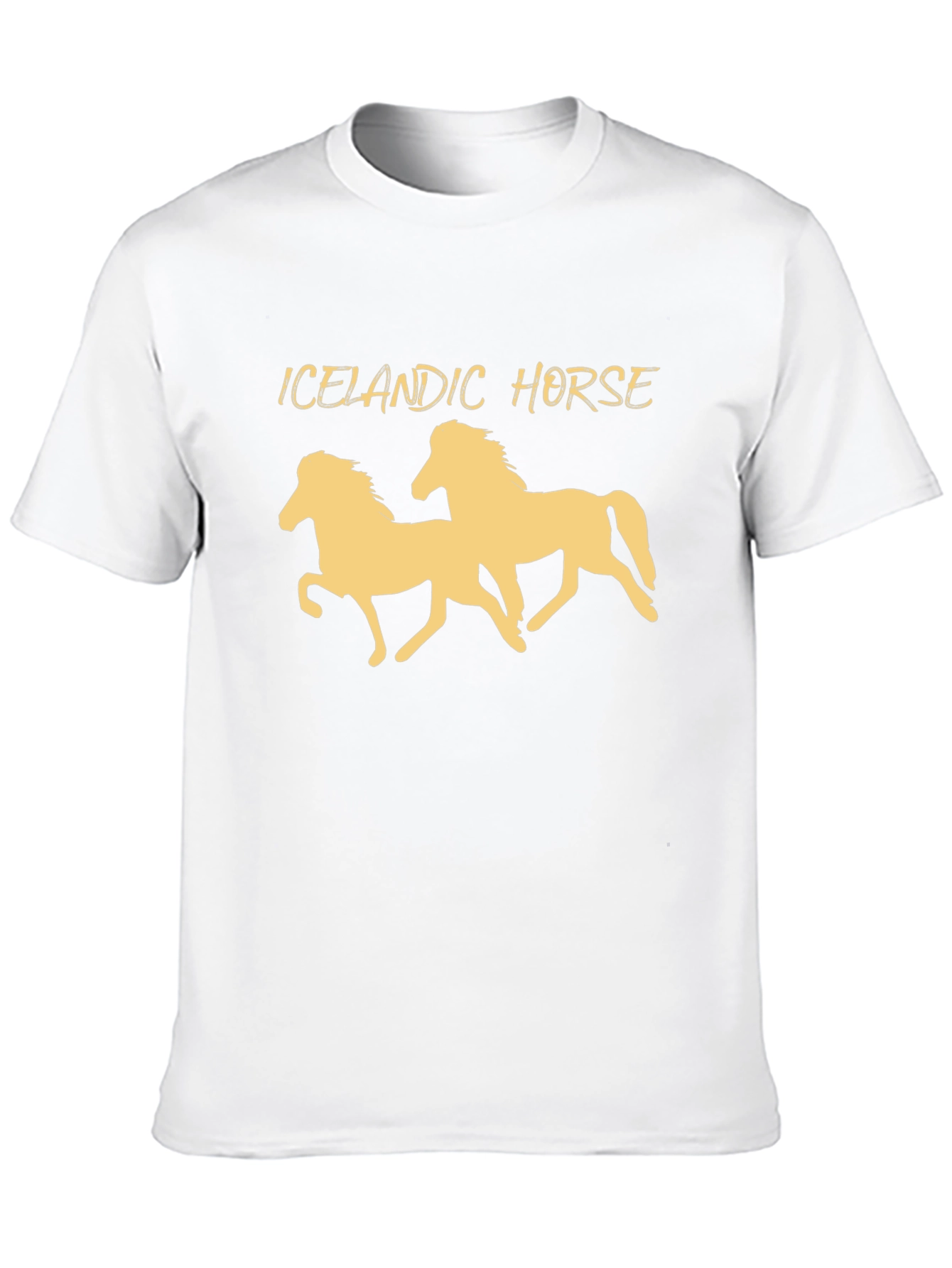 Icelandic Horse Graphic Tee - Unisex Black T-Shirt