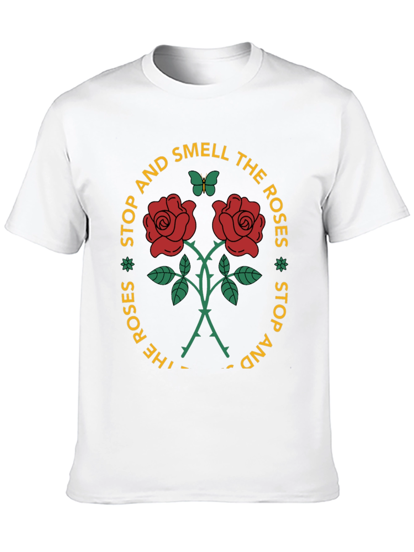 Stop & Smell the Roses Graphic Tee - Black