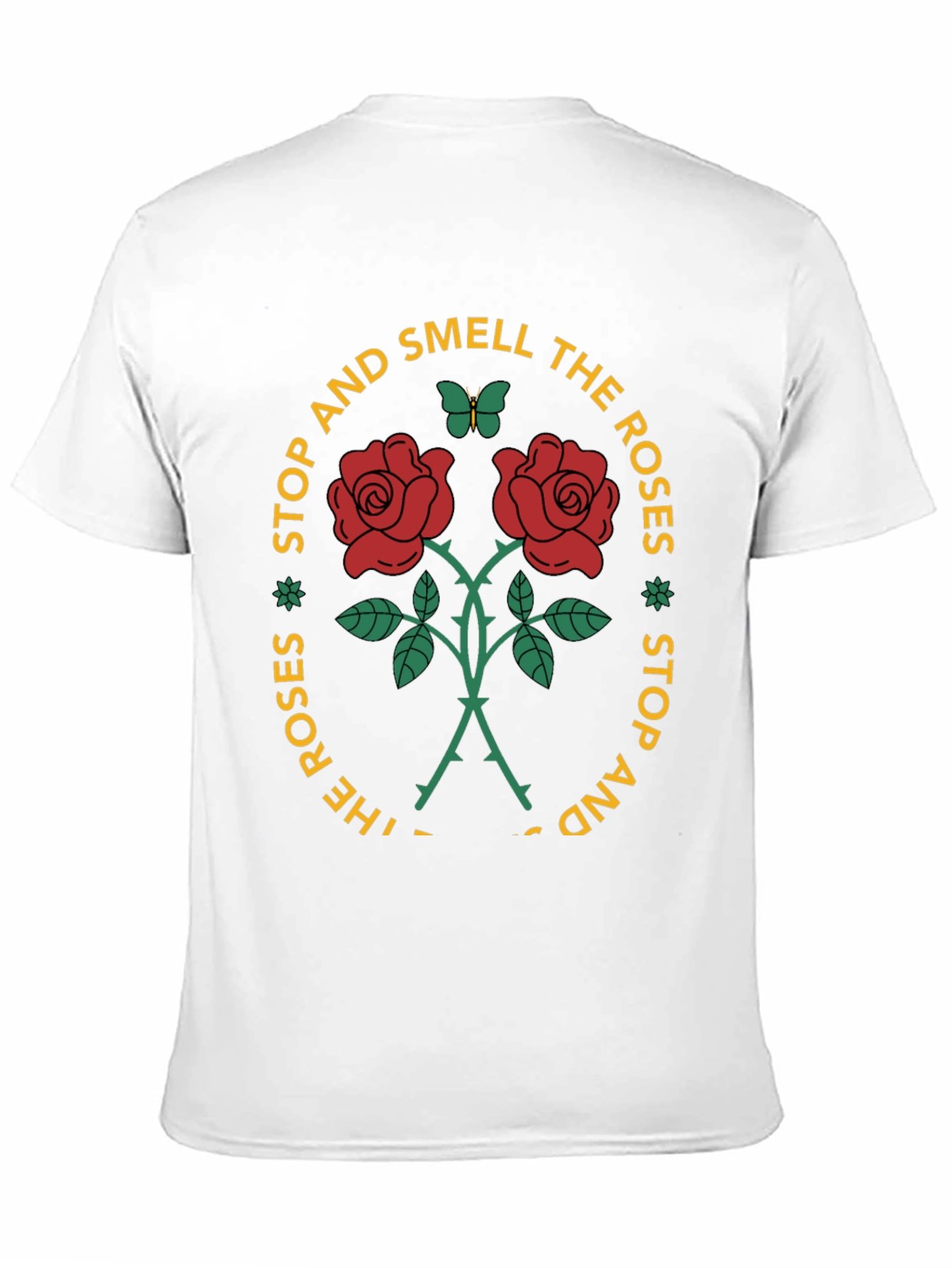 Stop & Smell the Roses Graphic Tee - Black
