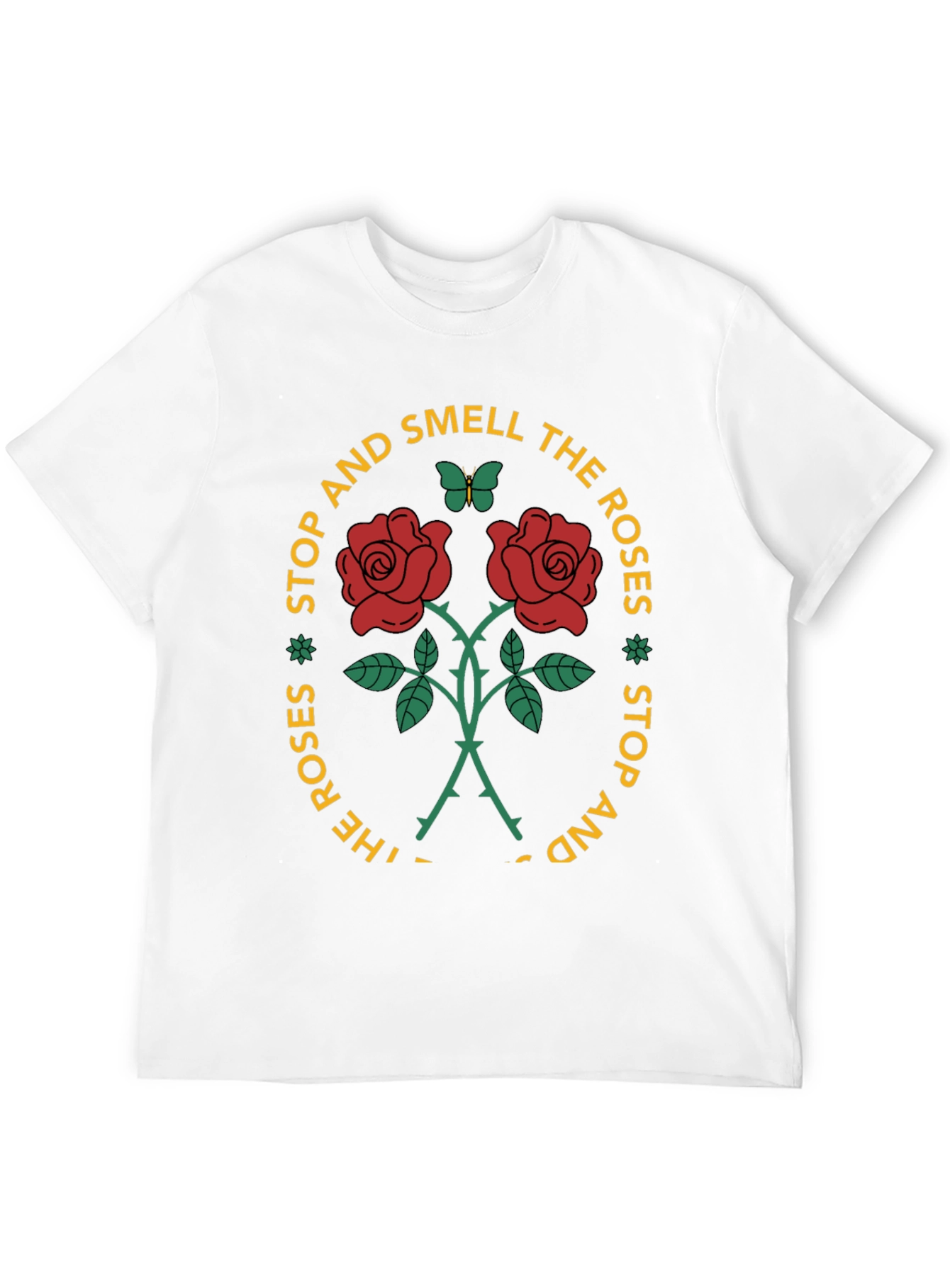 Stop & Smell the Roses Graphic Tee - Black