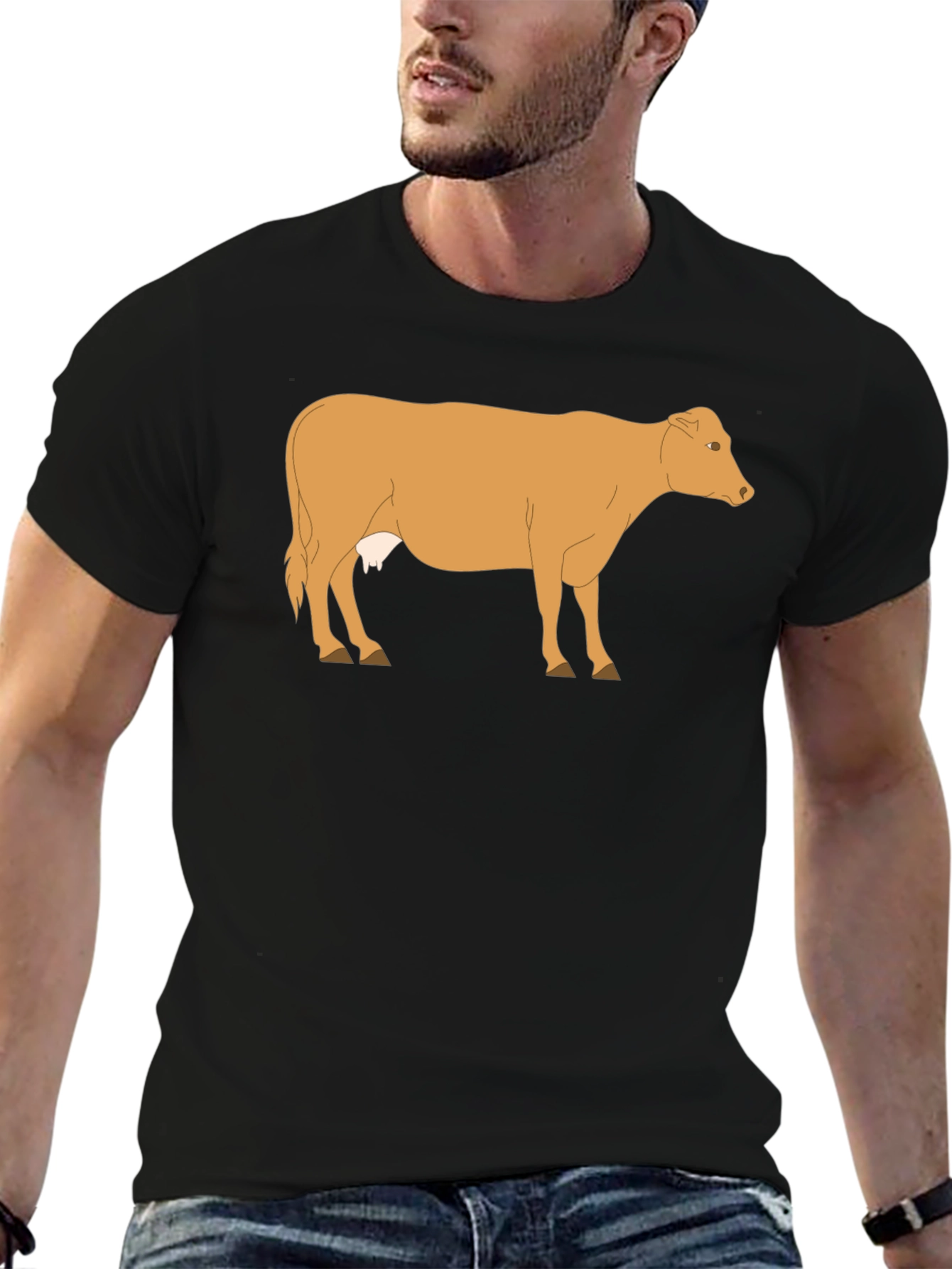 Cow Graphic T-Shirt - Unisex Casual Tee