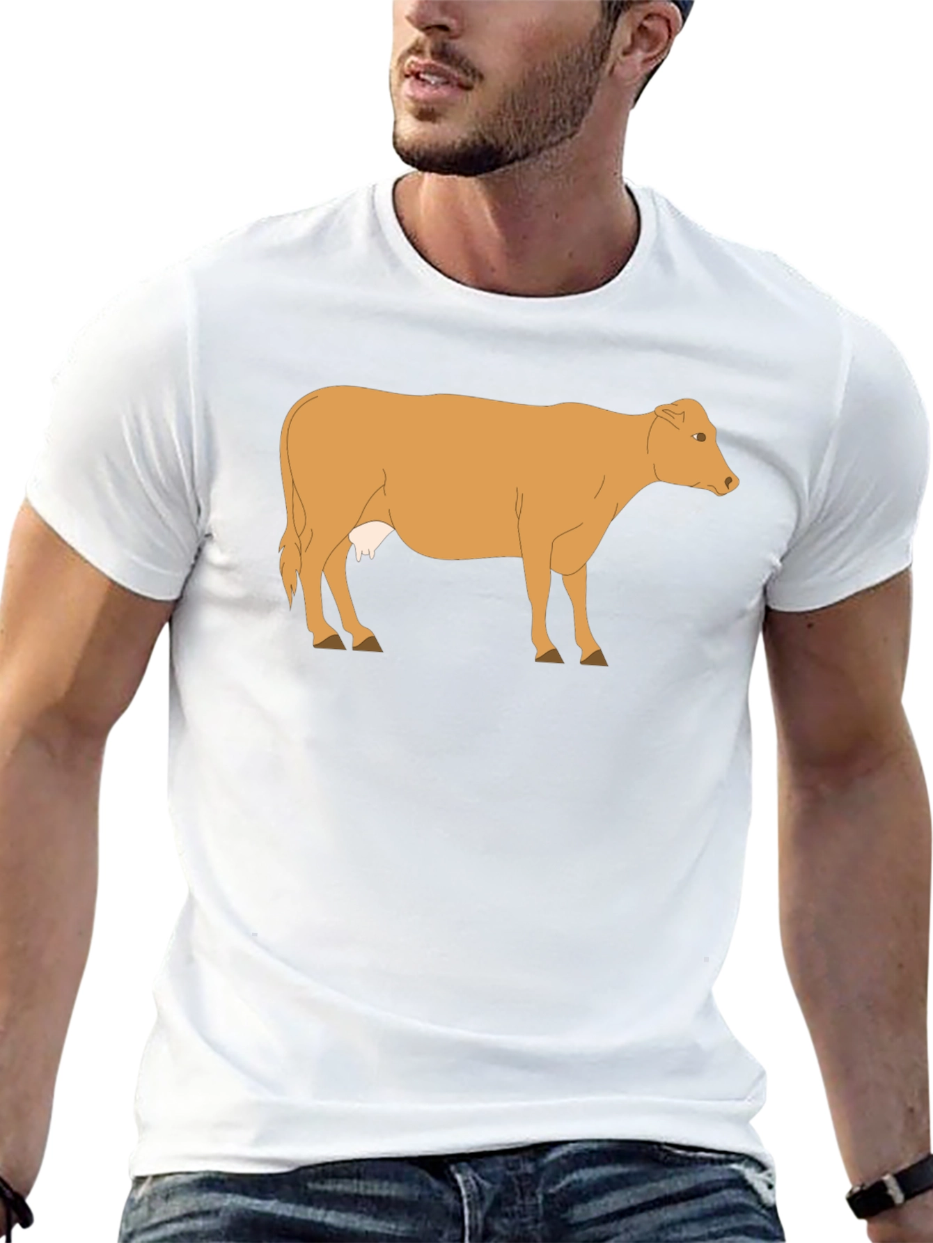 Cow Graphic T-Shirt - Unisex Casual Tee