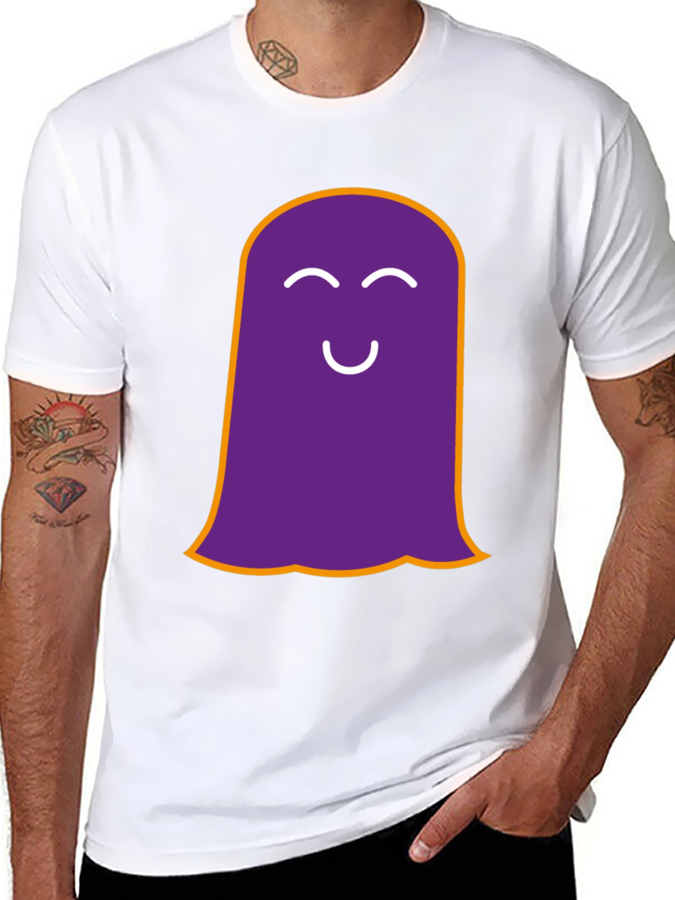 Funny Ghost Graphic Tee - Spooky Season Shirt