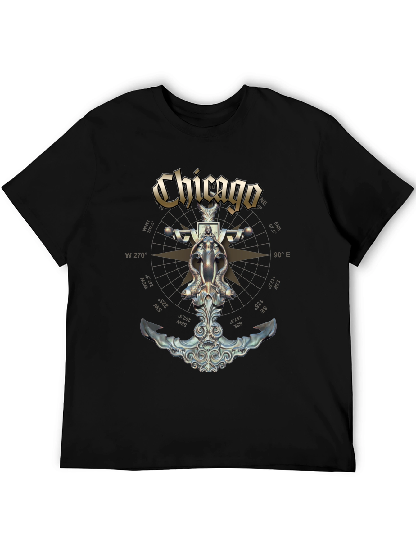 Chicago Band Anchor Graphic Black T-Shirt