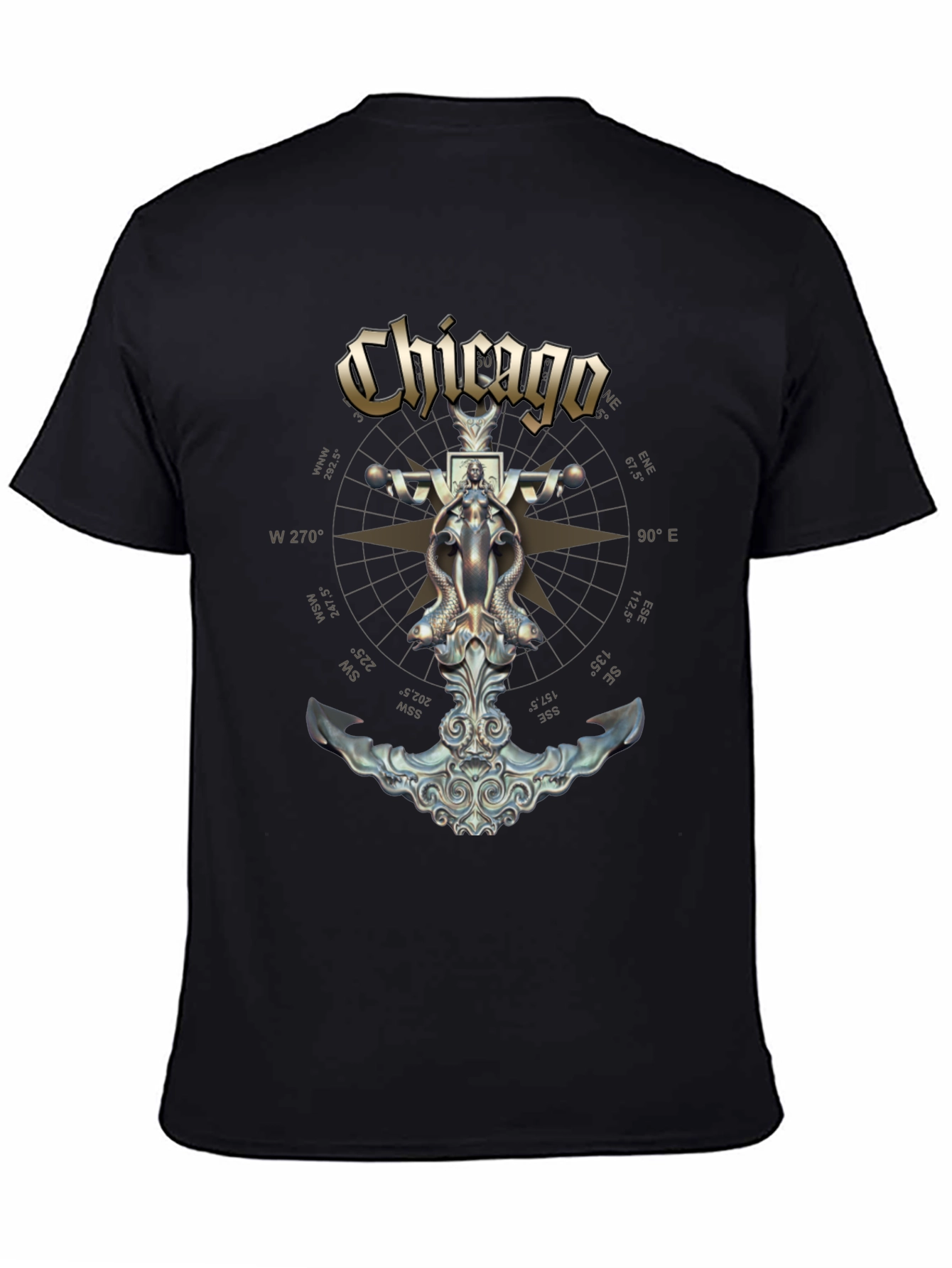 Chicago Band Anchor Graphic Black T-Shirt
