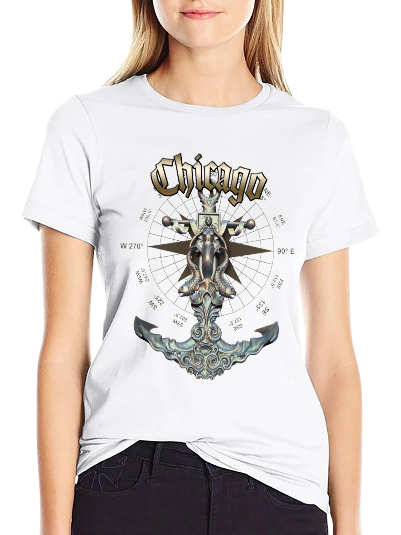 Chicago Band Anchor Graphic Black T-Shirt