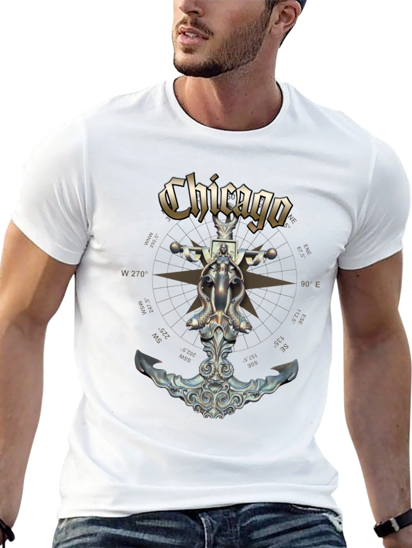 Chicago Band Anchor Graphic Black T-Shirt