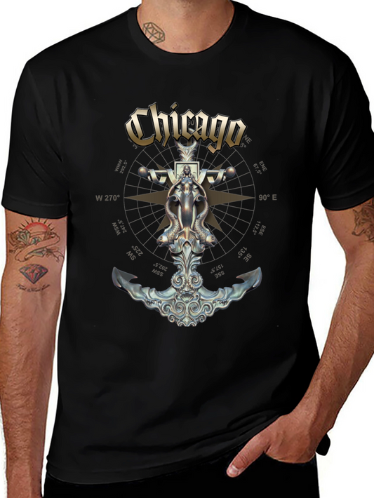 Chicago Band Anchor Graphic Black T-Shirt