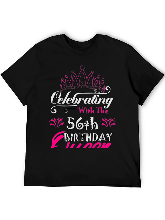 56th Birthday Queen Black T-Shirt
