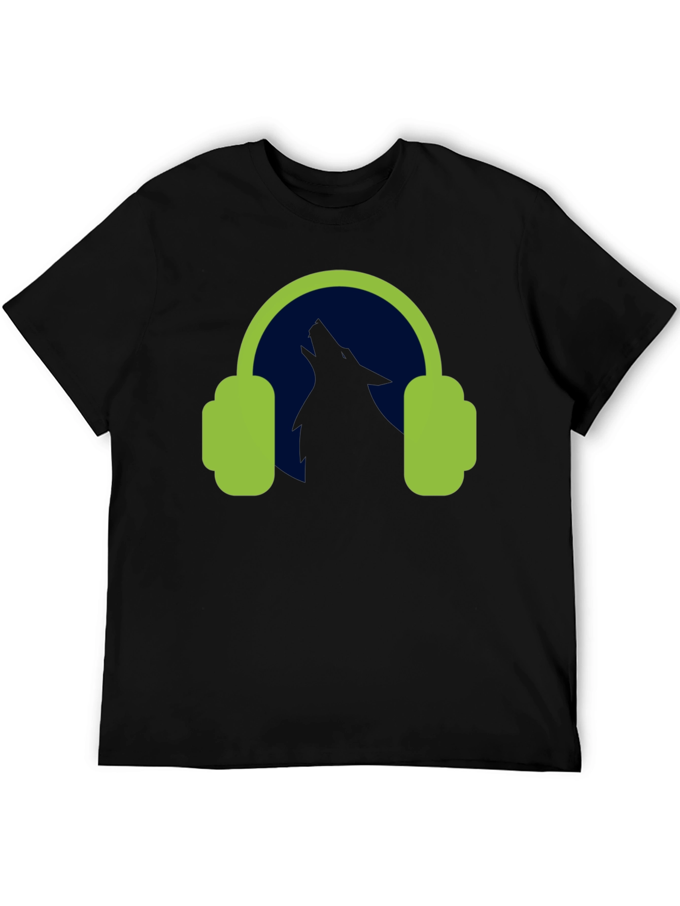 Wolf Headphones Graphic Tee