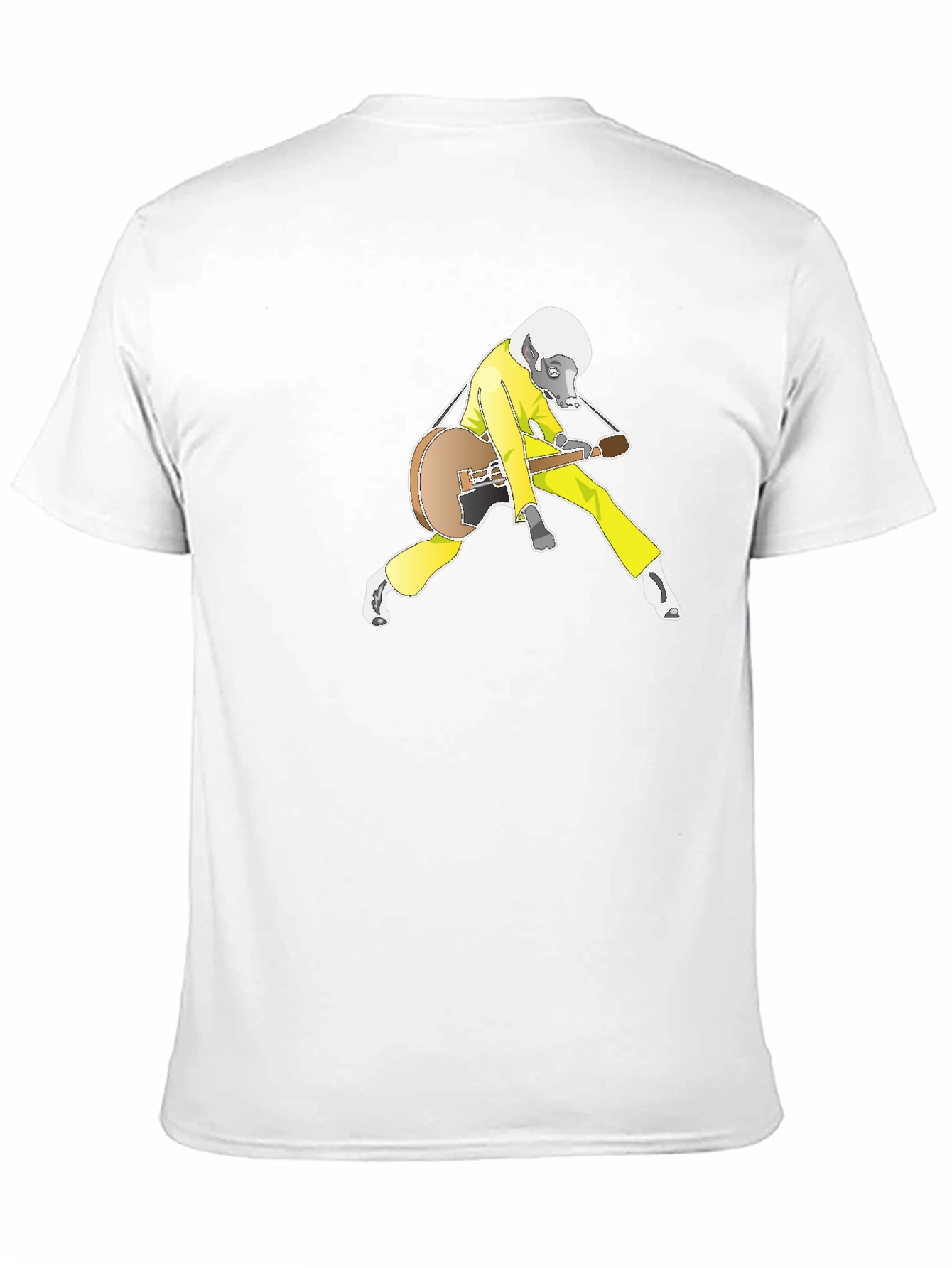 Cool Animal Guitarist Black Tee