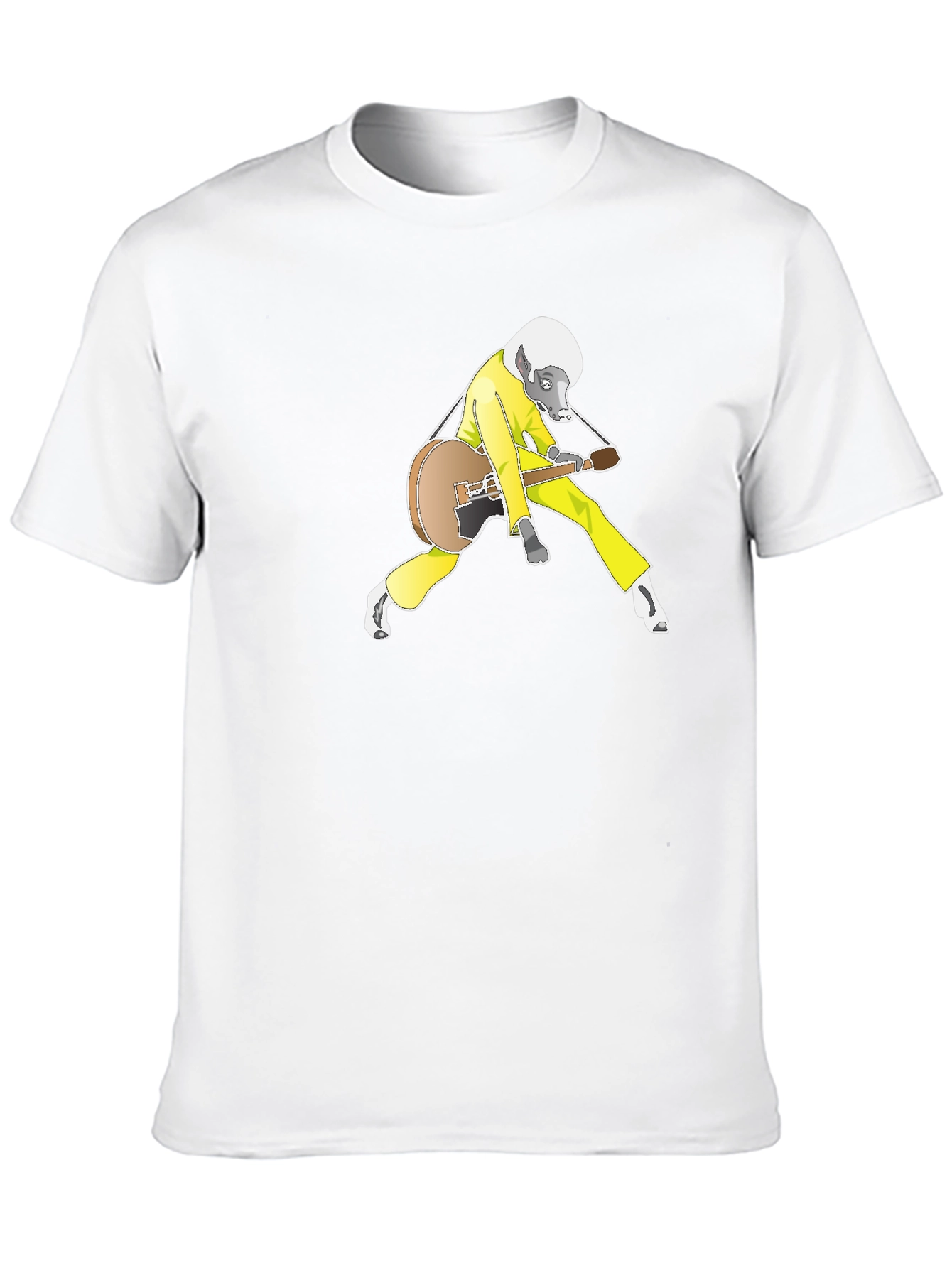 Cool Animal Guitarist Black Tee