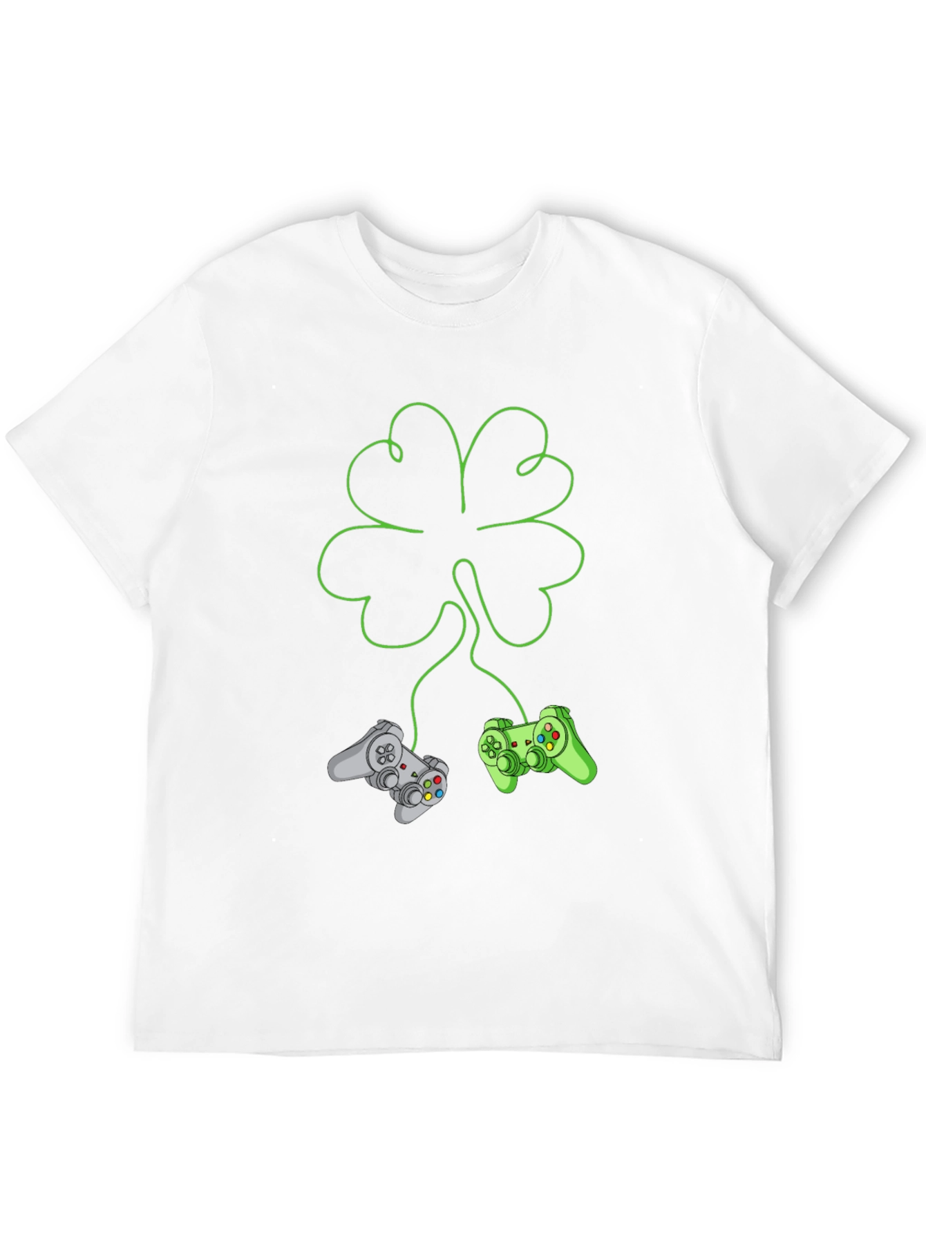 Gamers Shamrock T-Shirt: Lucky Gaming Tee
