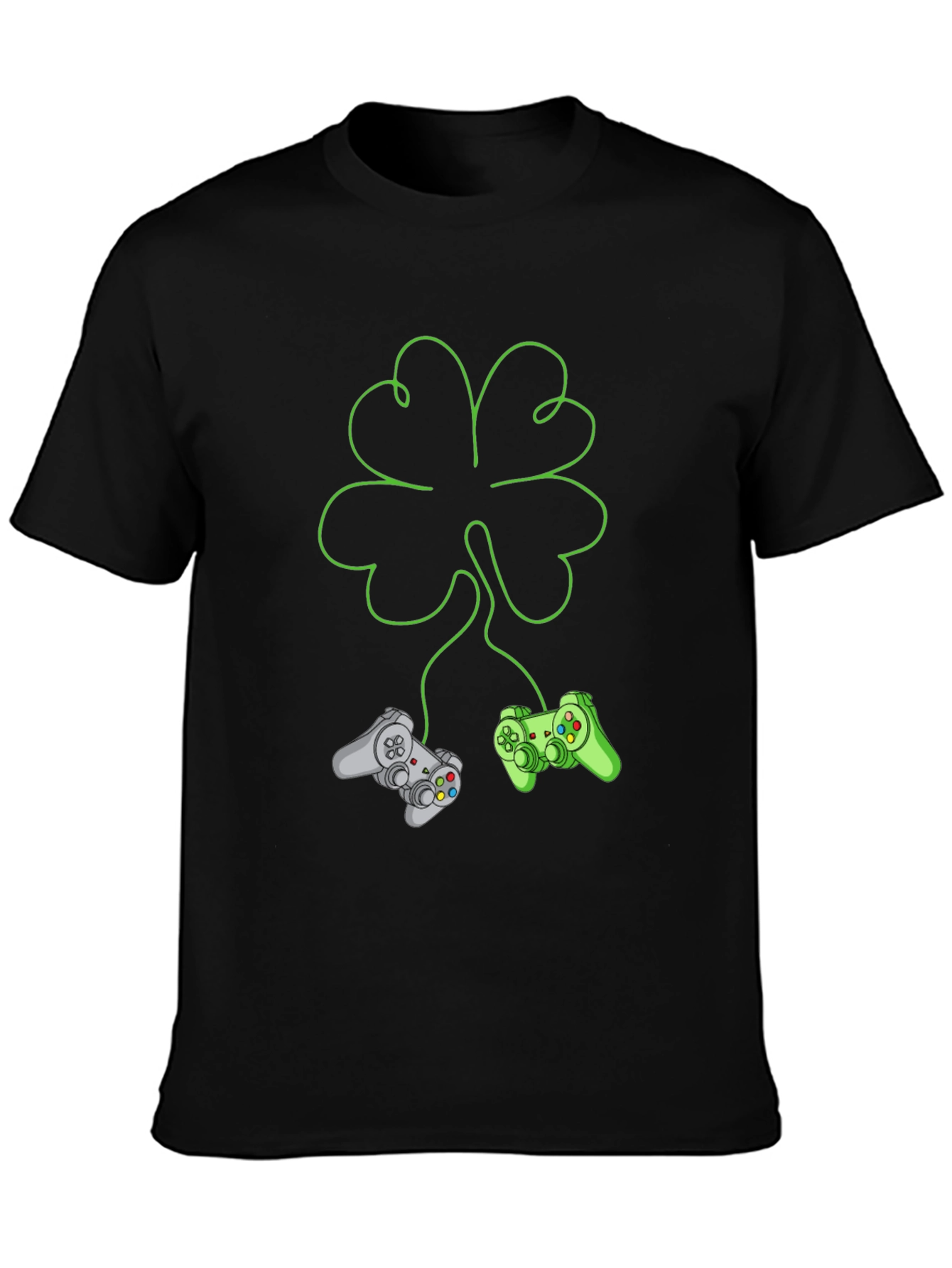 Gamers Shamrock T-Shirt: Lucky Gaming Tee