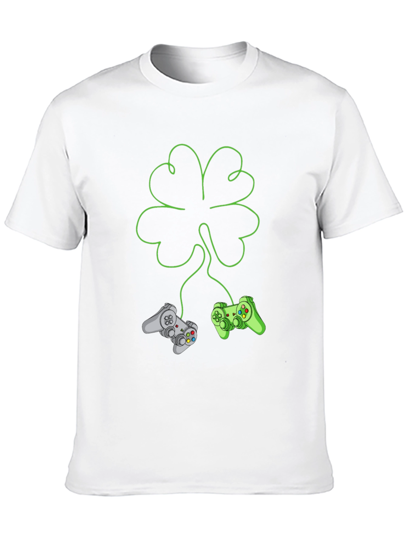 Gamers Shamrock T-Shirt: Lucky Gaming Tee