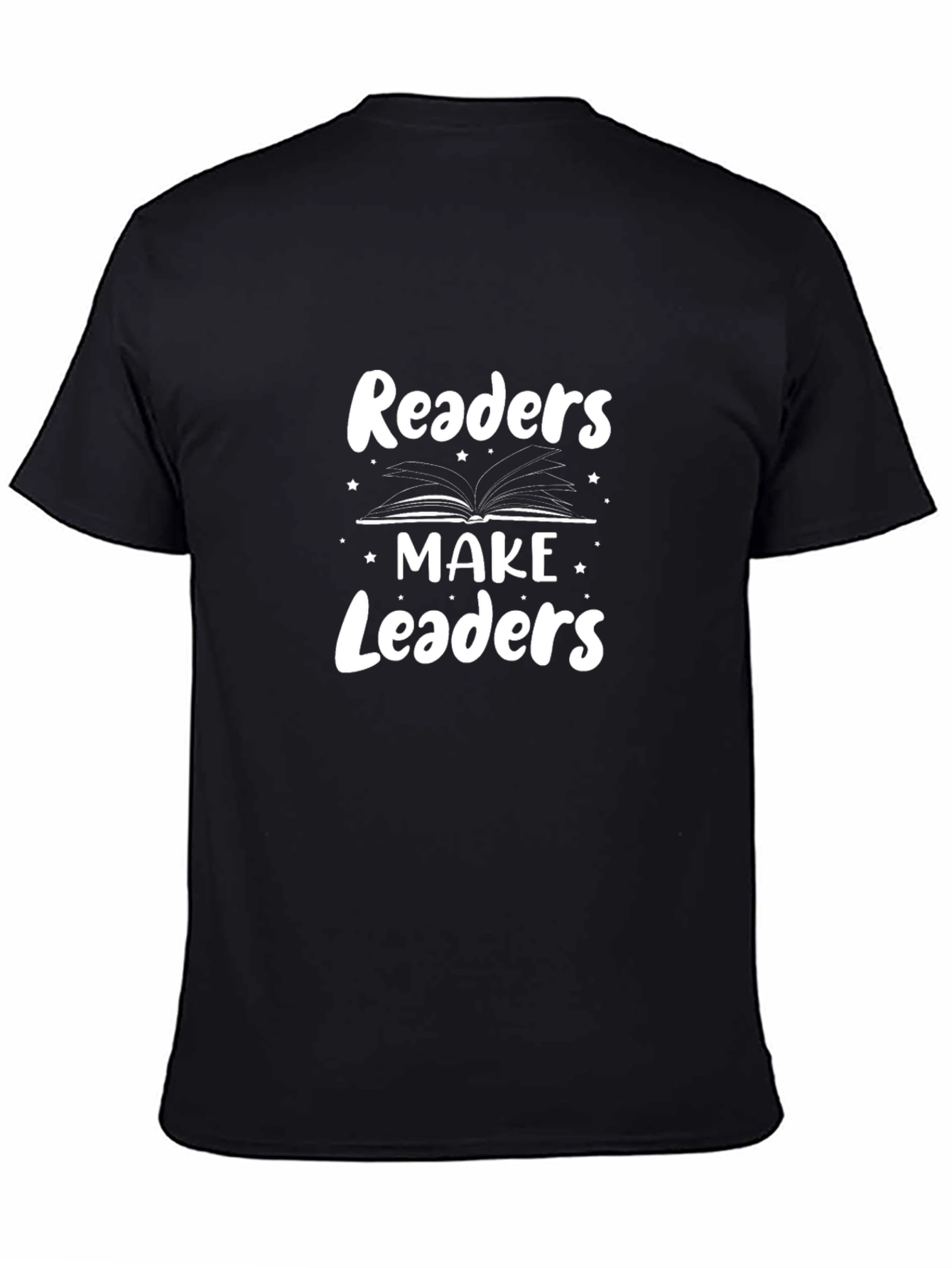 Readers Make Leaders Graphic Tee - Black