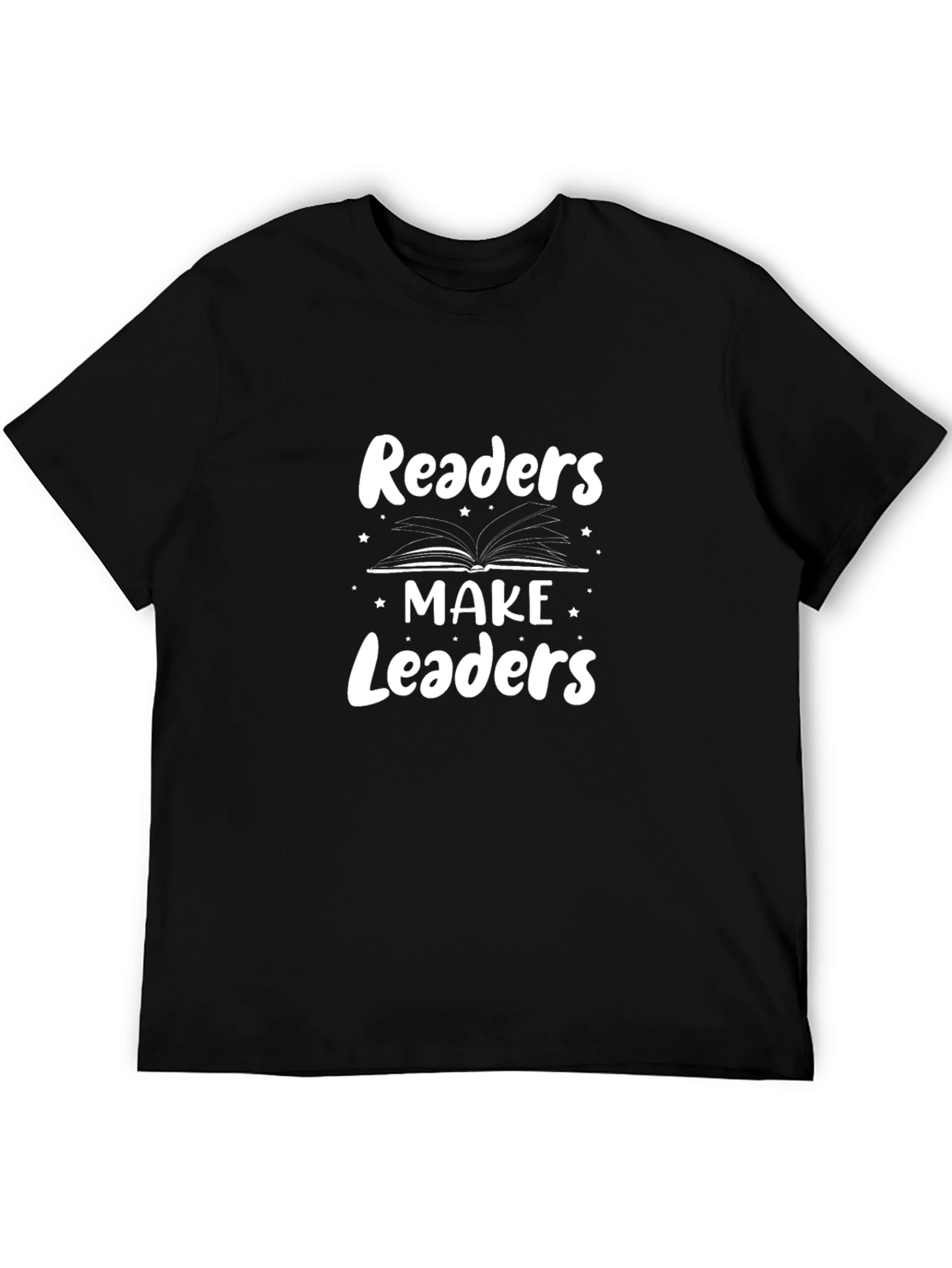 Readers Make Leaders Graphic Tee - Black